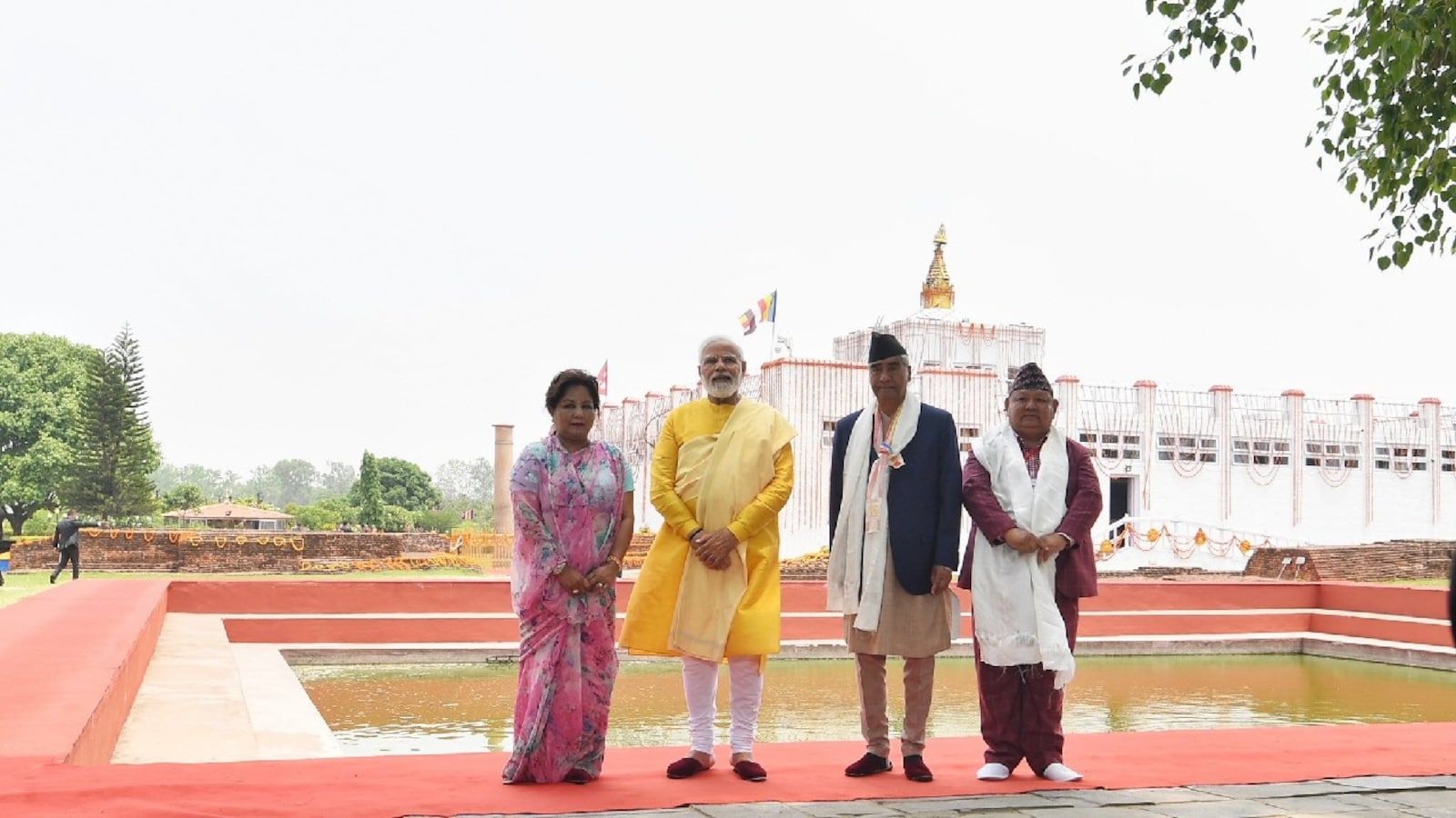 1600x900 Modi Nepal Visit. PM offers prayers at Maya Devi Temple, lays foundation stone of Buddhist cultural centre in Lumbini