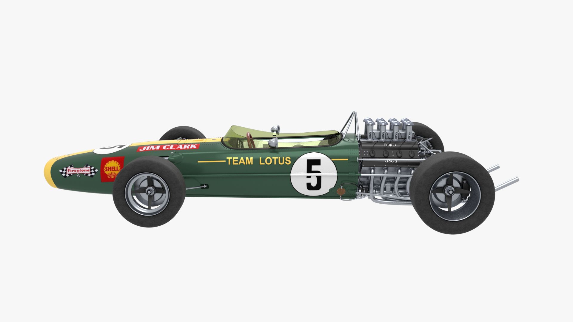 1920x1080 Lotus 49 Jim Clark 3D model