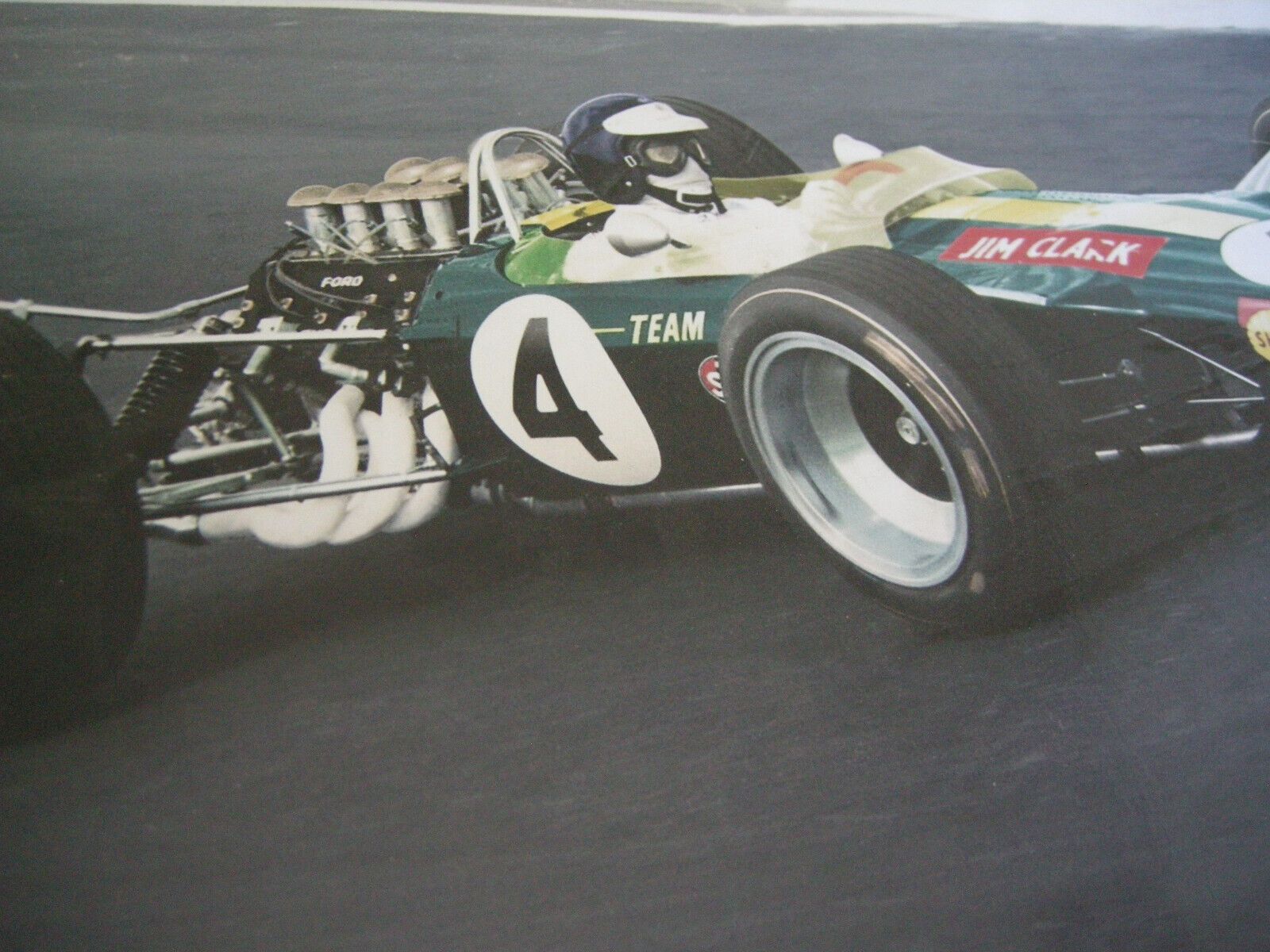 1600x1200 JIM CLARK LOTUS RACER GRAND PRIX FORMULA ONE AUTO RACING 12X8 PHOTO POSTER
