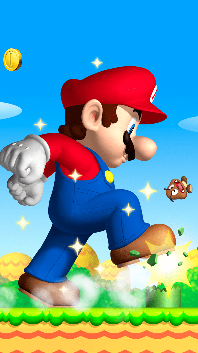 750x1334 Wallpaper / Video Game New Super Mario Bros. Phone Wallpaper, Mario, Goomba, 750x1334 free download