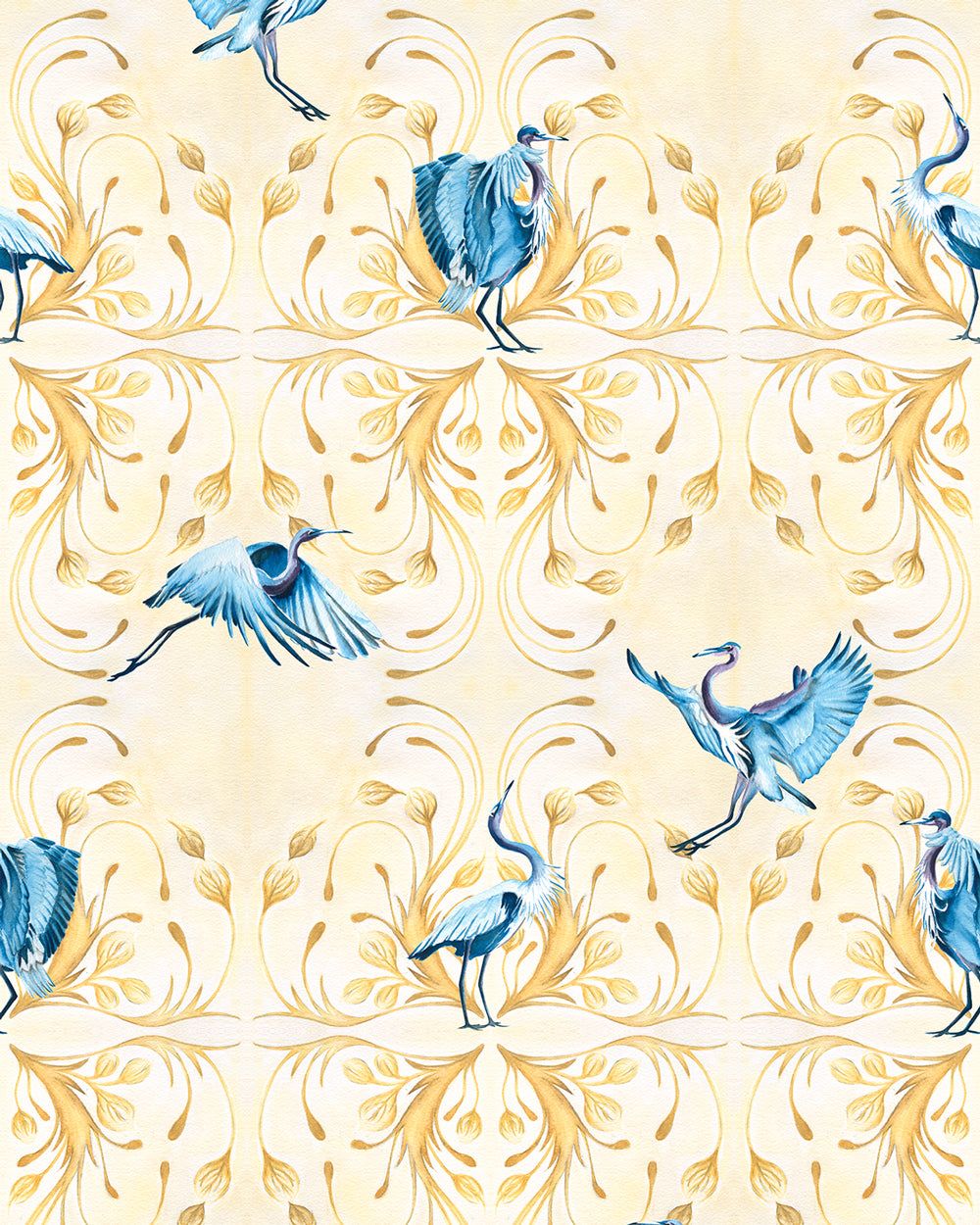 1000x1250 Blue Heron Wallpaper. Wall Treatments