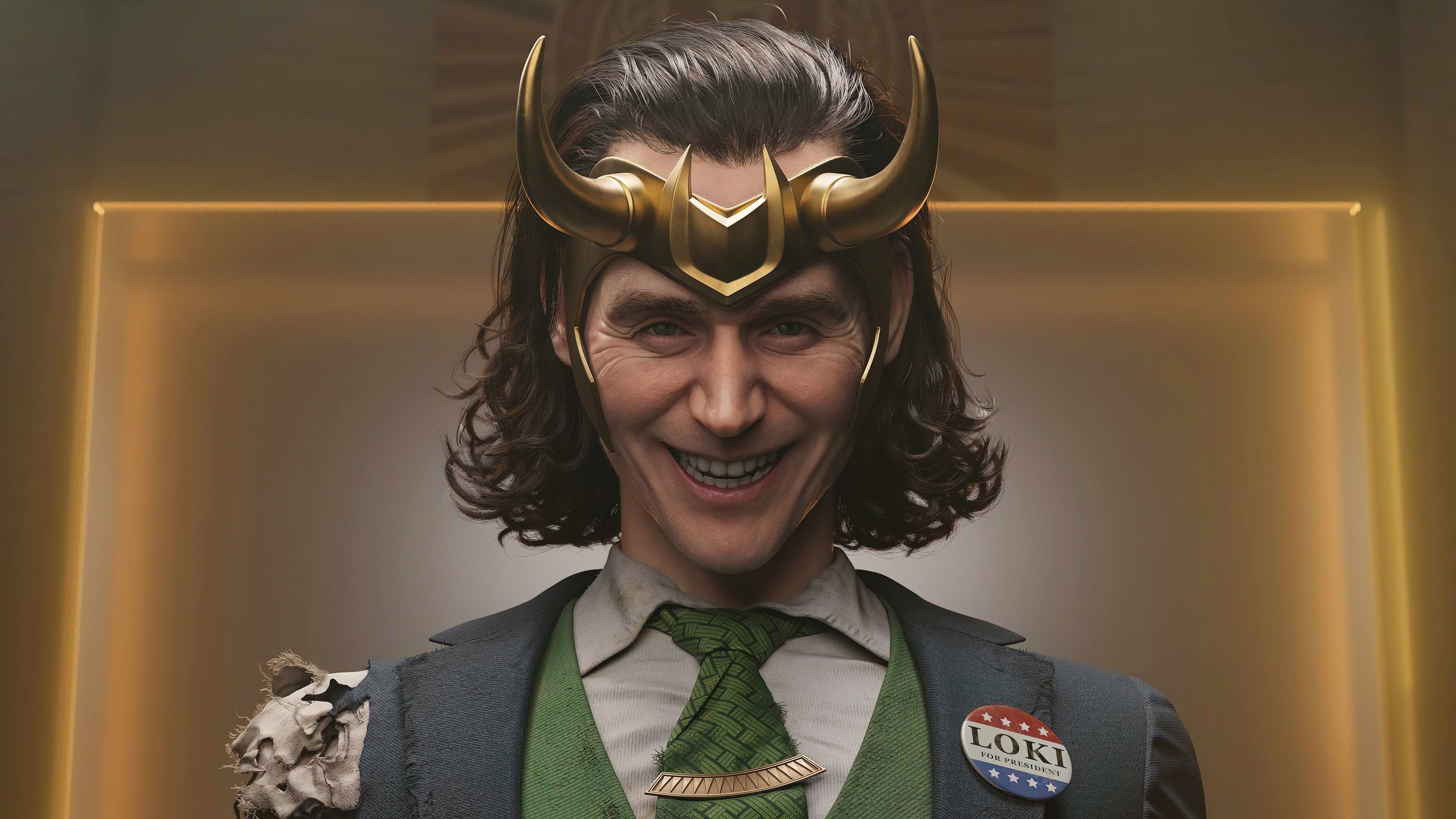 3840x2160 loki, tv, series, horn, helmet, 4k, pc Gallery HD Wallpaper