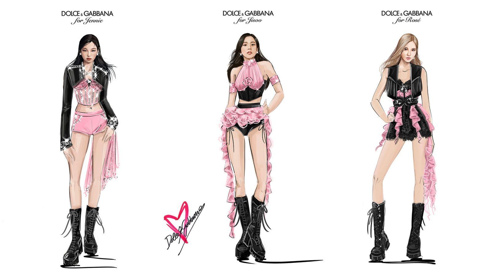 1600x900 Dolce&Gabbana Blackpink Jisoo Jennie Rosé Coachella custom outfits