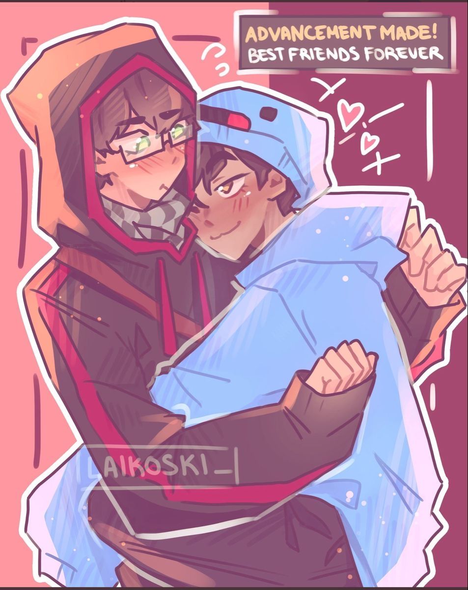 953x1200 Skeppy and Badboyhalo. Dream team, Yandere, Fan art