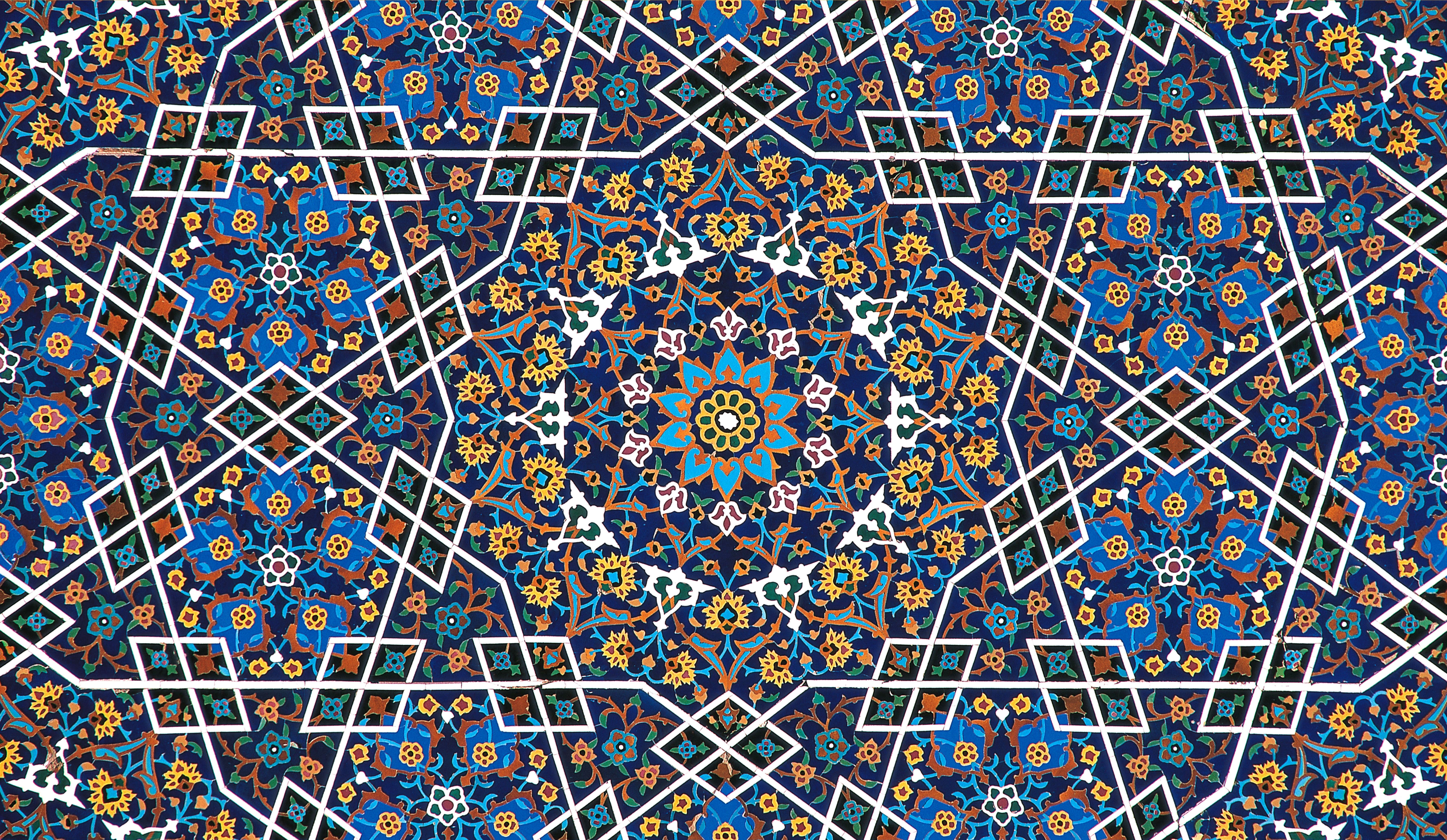 7110x4129 4K, pattern, painting, Iran, HD