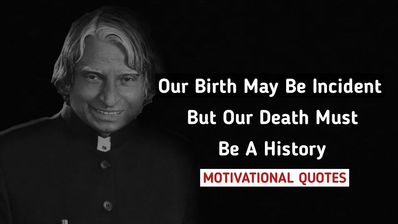 1280x720 APJ Abdul Kalam Quotes In English. Motivational Quotes For Students #Quotes
