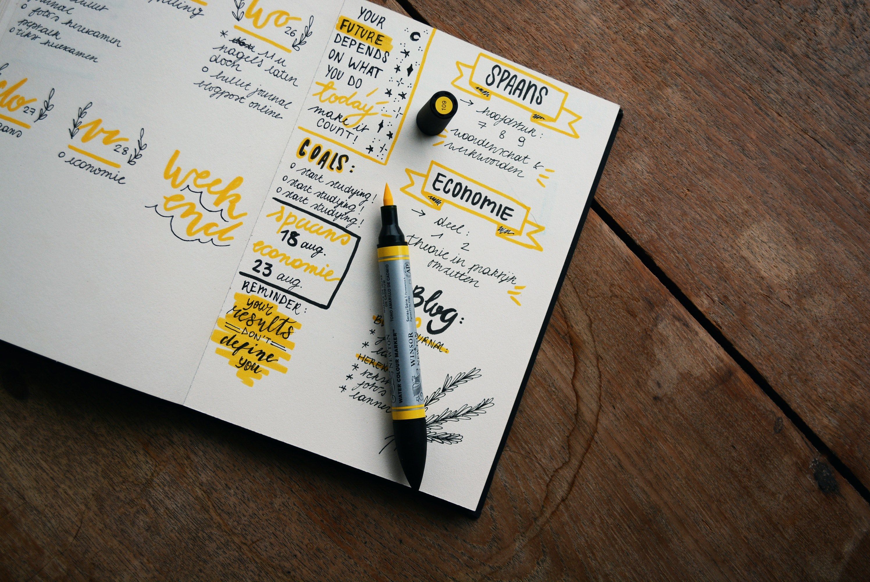 2992x2000 Wallpaper / bullet journal notebook planner and planning HD 4k wallpaper free download