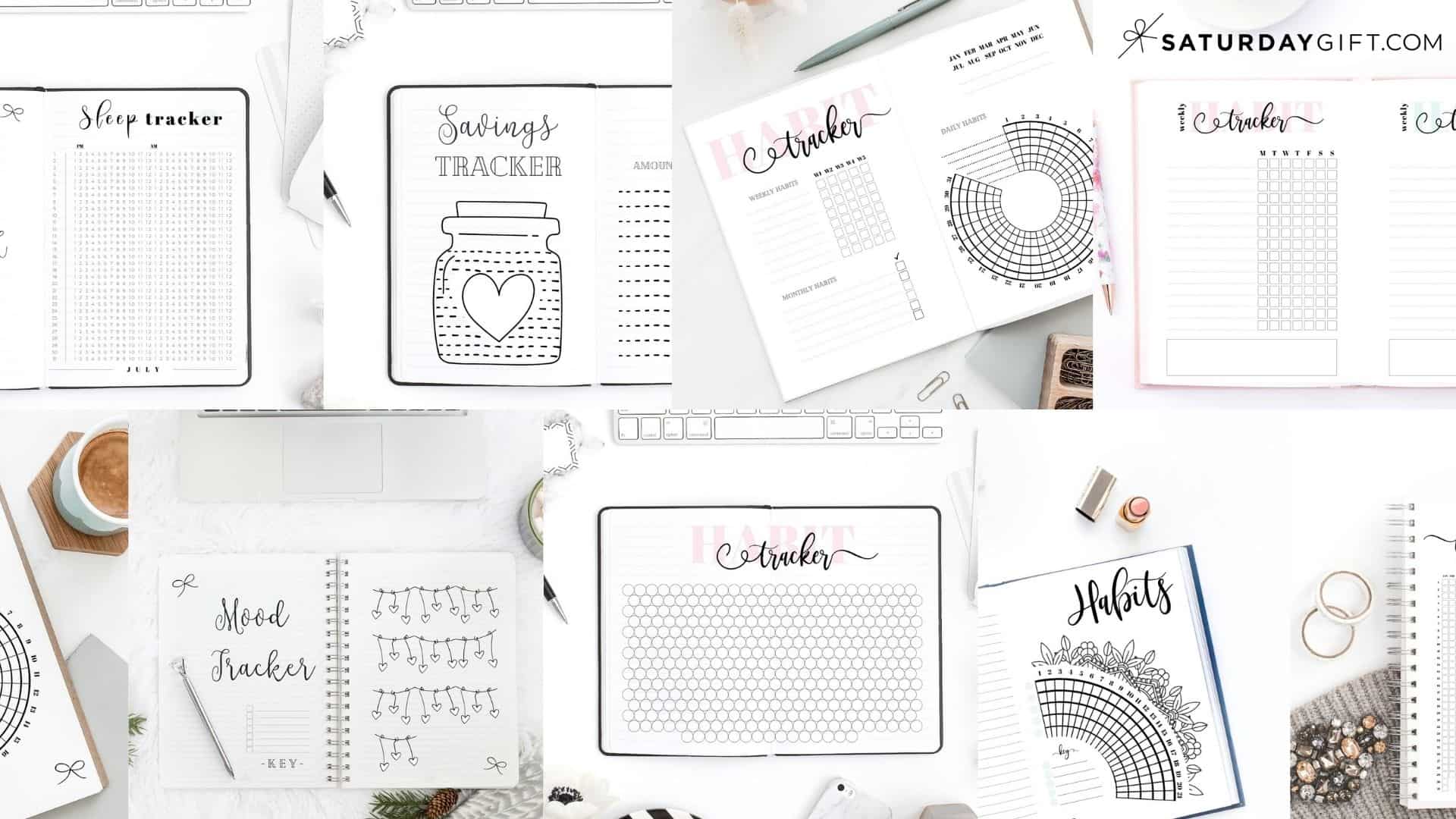 1920x1080 Habit Tracker Ideas Bullet Journal Layouts & 53 Habits to Track