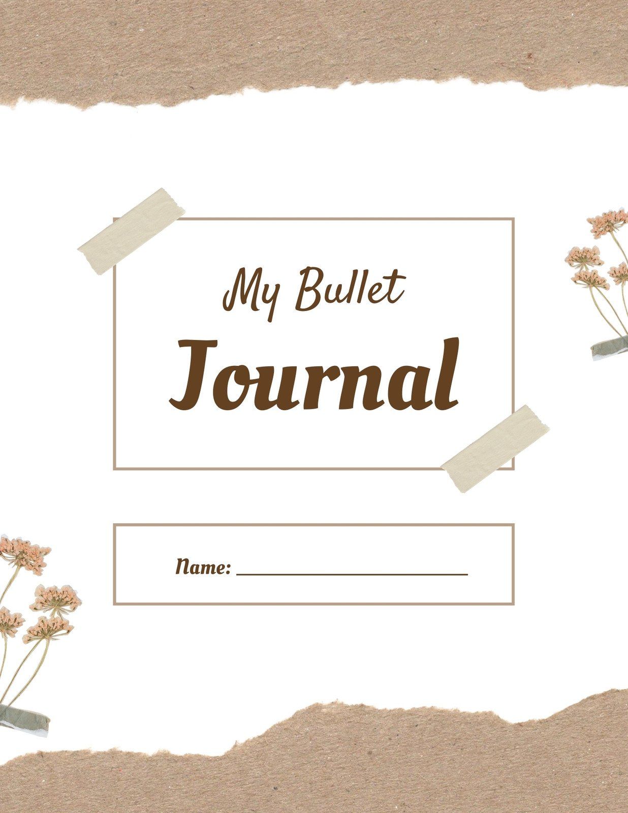 1236x1600 Free and printable bullet journal templates