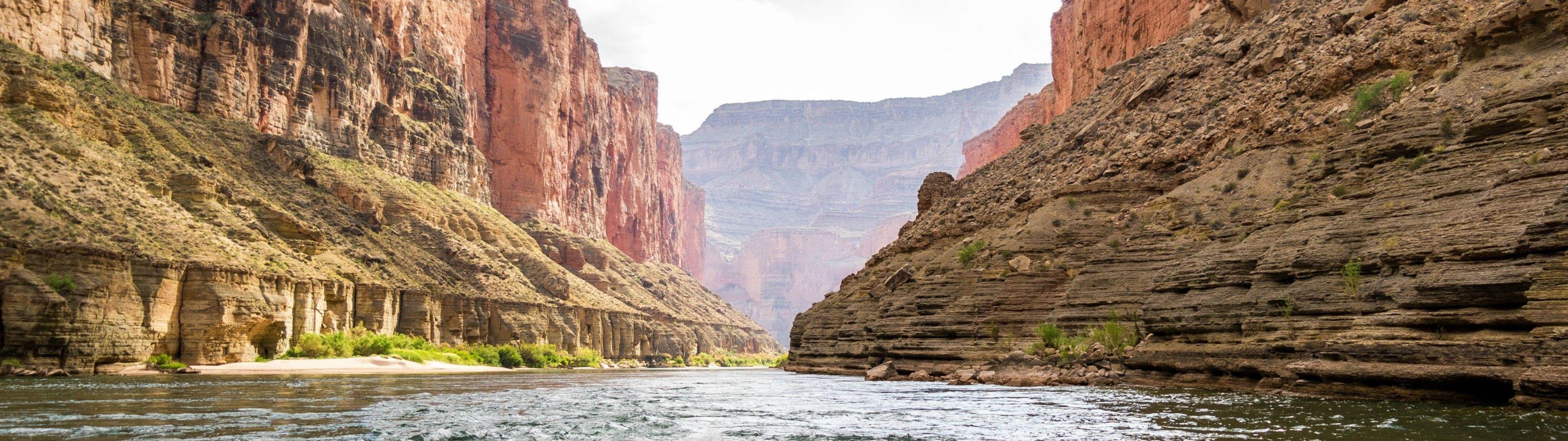 3840x1080 Grand Canyon, #river, #multiple display. Wallpaper No. 208963