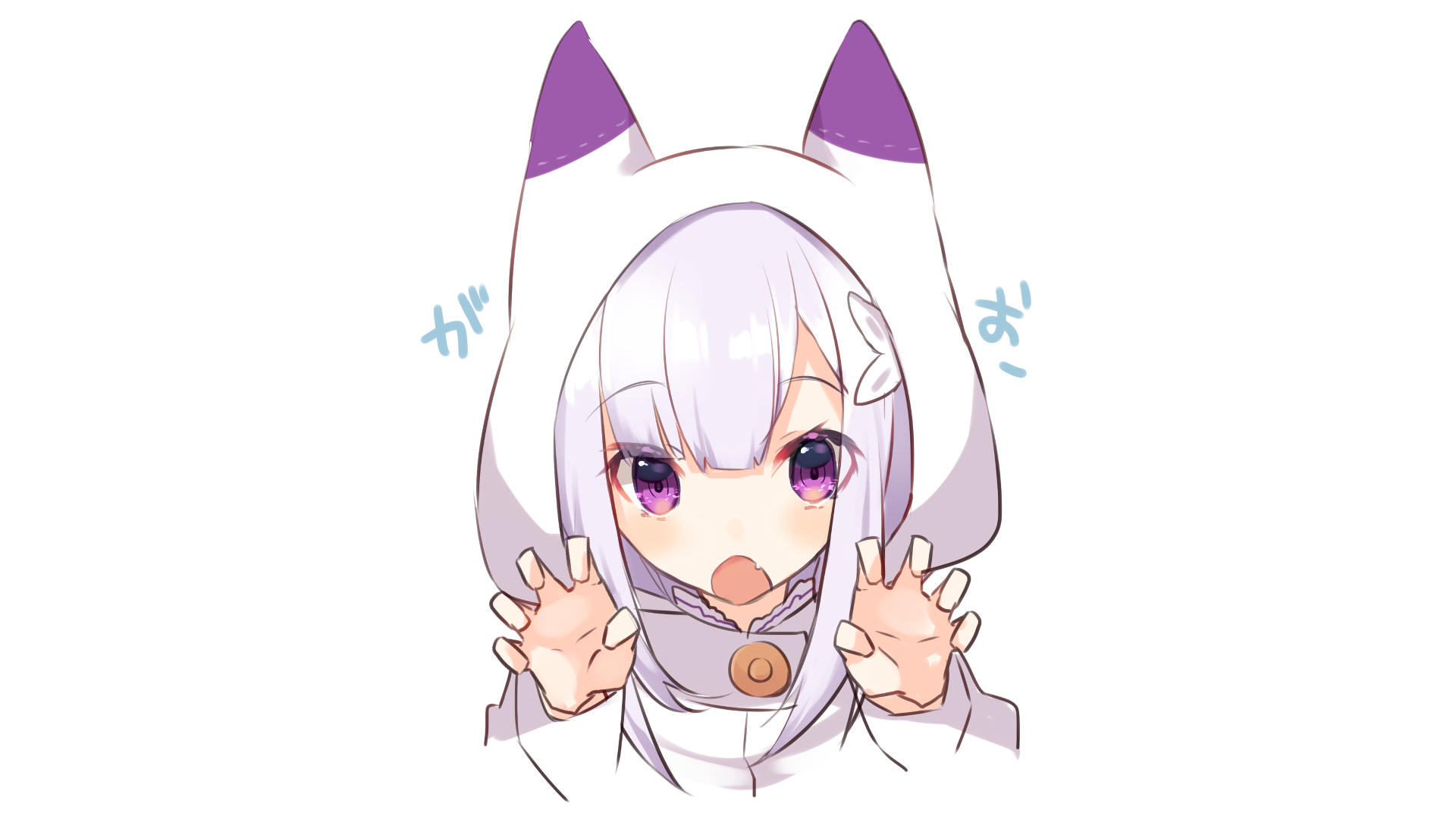 1920x1080 Anime Re:ZERO -Starting Life in Another World- Emilia (Re:ZERO) Re:Zero Wallpaper. Anime, Cute anime character, Kawaii anime