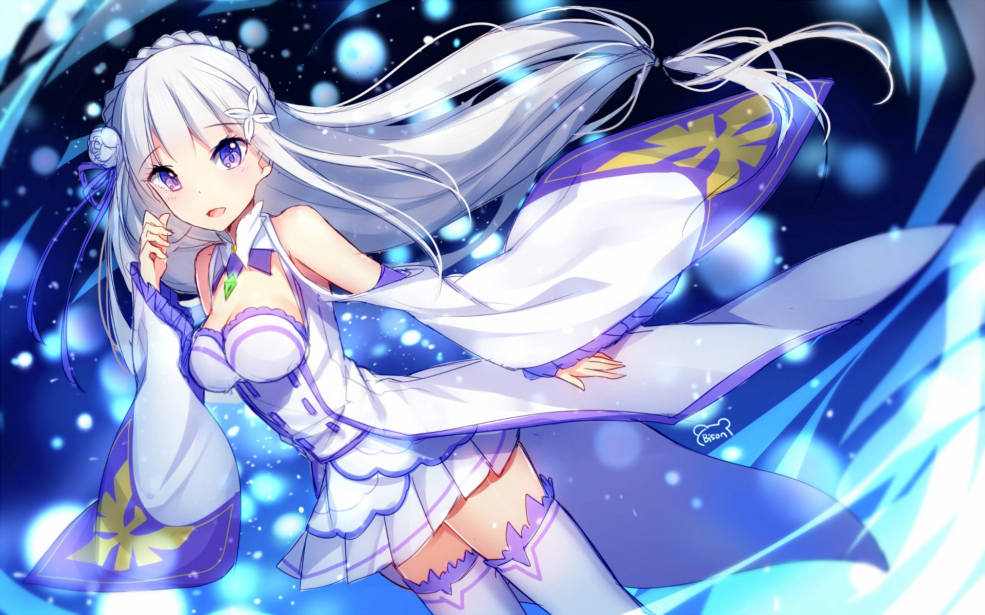 1920x1200 Emilia (Re:ZERO) HD Wallpaper and Background