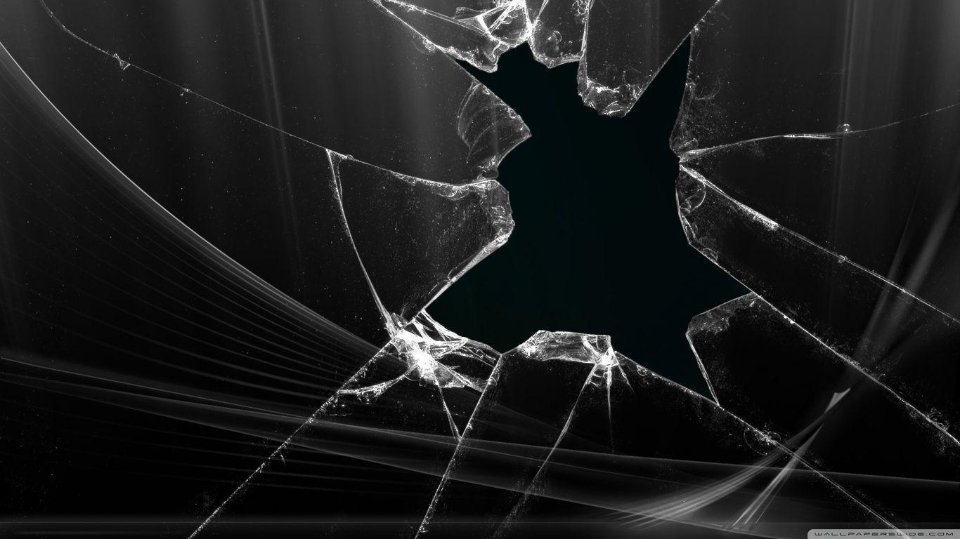 1366x768 Broken Glass Wallpaper For Android
