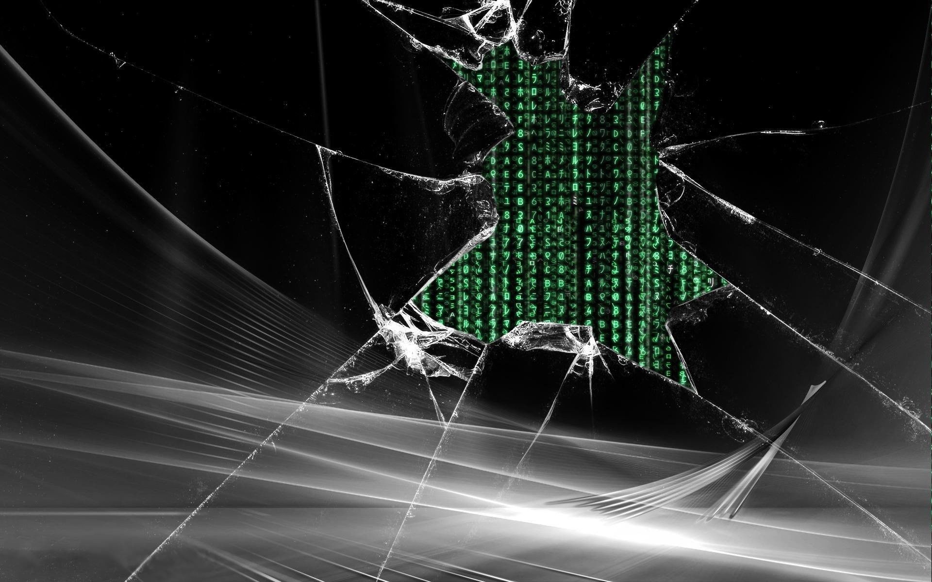 1920x1200 Wallpaper / black background, dark, fragility, ruined, breaking, cracked, black Color, vandalism, night, aggression, technology, shattered Glass, communication, no people free download
