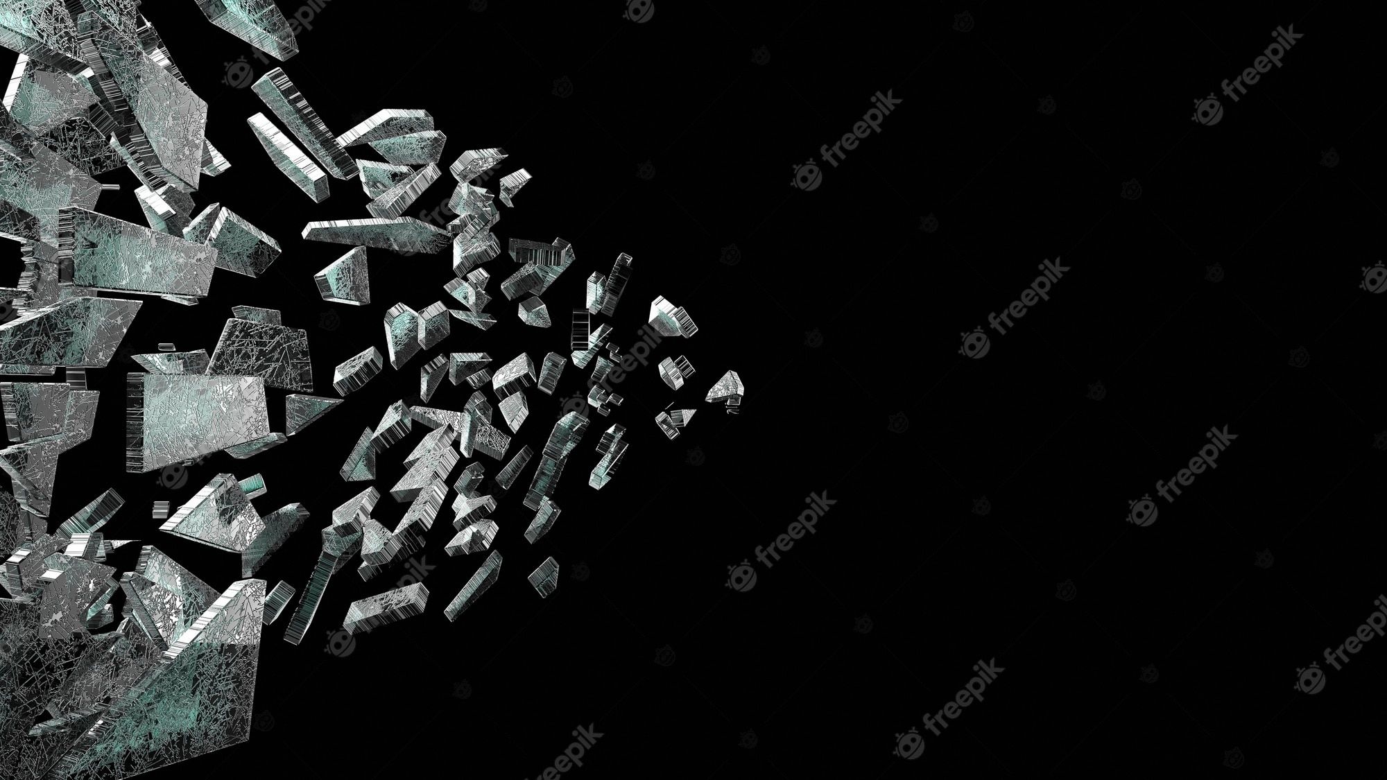 2000x1125 Free Photod rendering of broken glass texture