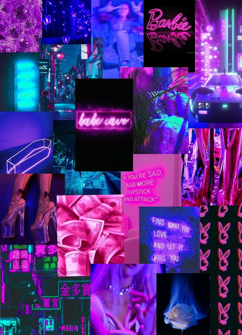 Neon Collage Wallpapers - Top Free Neon Collage Backgrounds ...