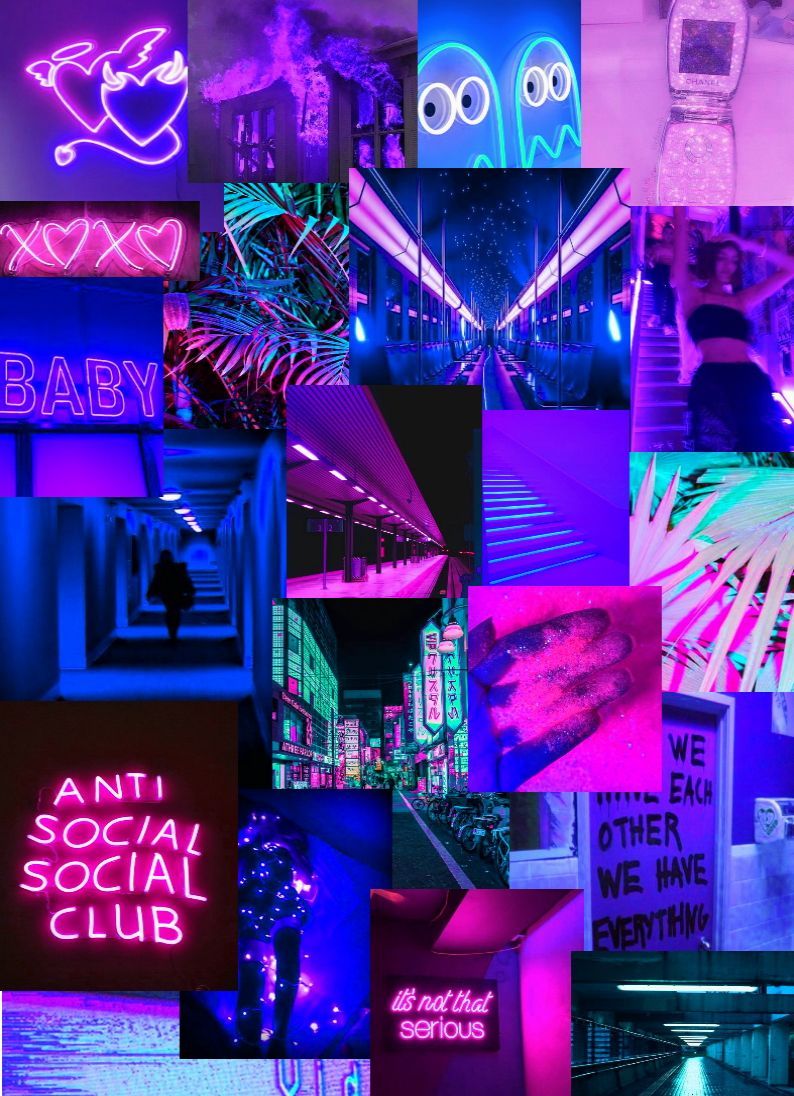 Neon Collage Wallpapers - Top Free Neon Collage Backgrounds ...