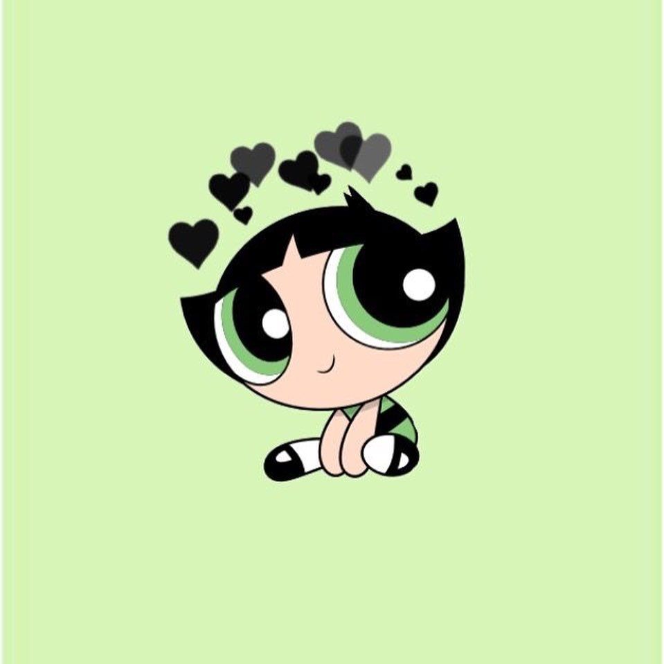 959x959 Green Powerpuff Girl Aesthetic Wallpaper
