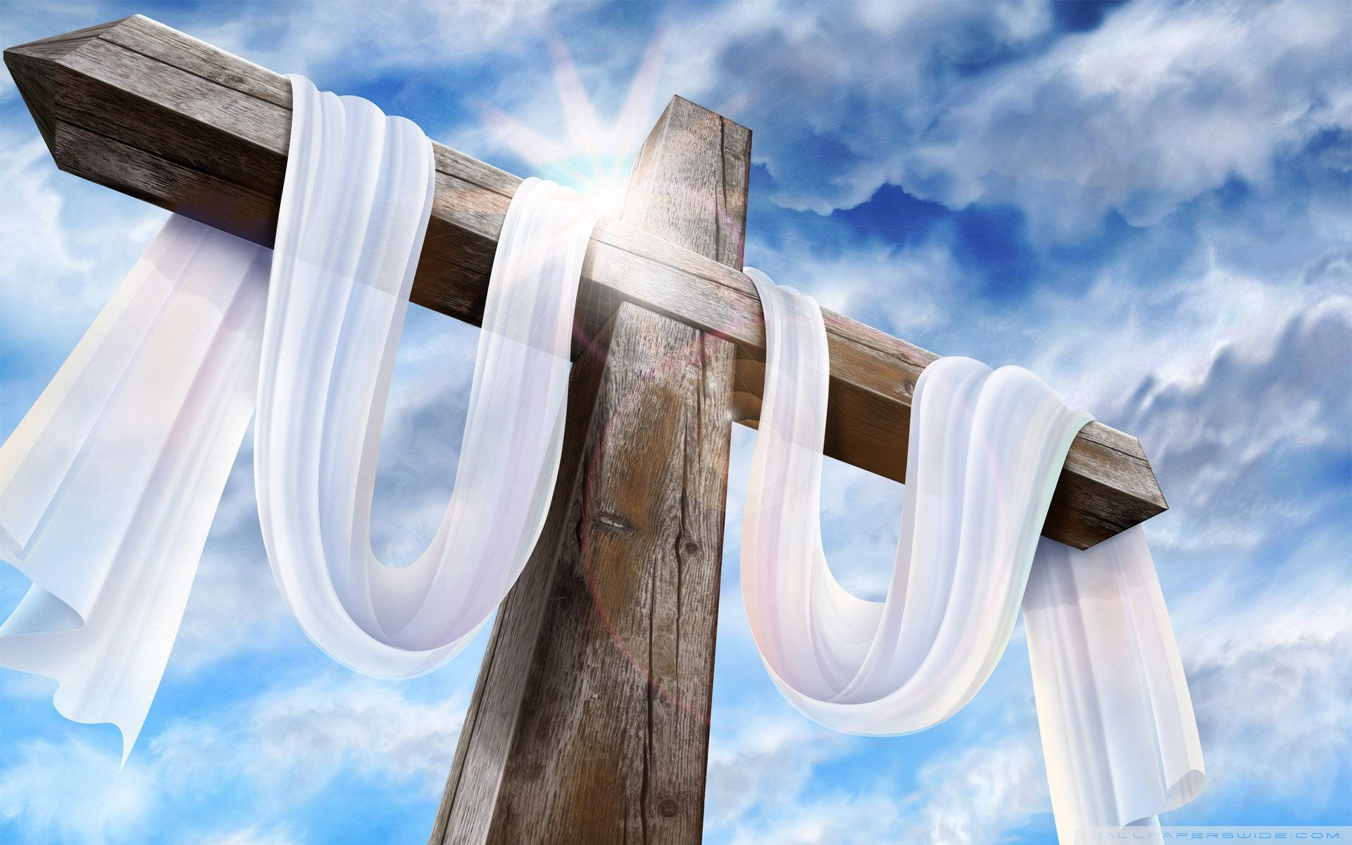 1920x1200 Download Ultra HD Cross And White Cloth Wallpaper