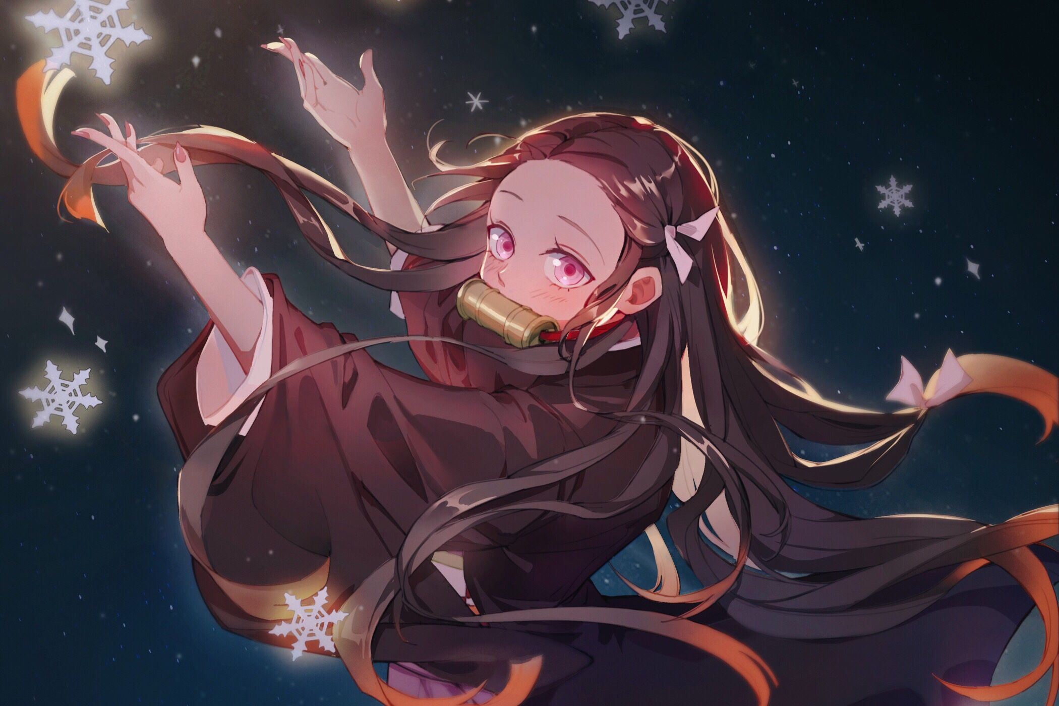 2100x1400 Nezuko Kamado 1080P, 2k, 4k HD wallpaper, background free download. Rare Gallery
