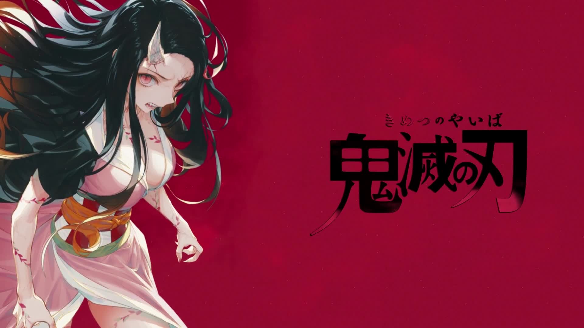 1920x1080 Nezuko Demon Form Slayer: Kimetsu no Yaiba Desktop Wallpaper