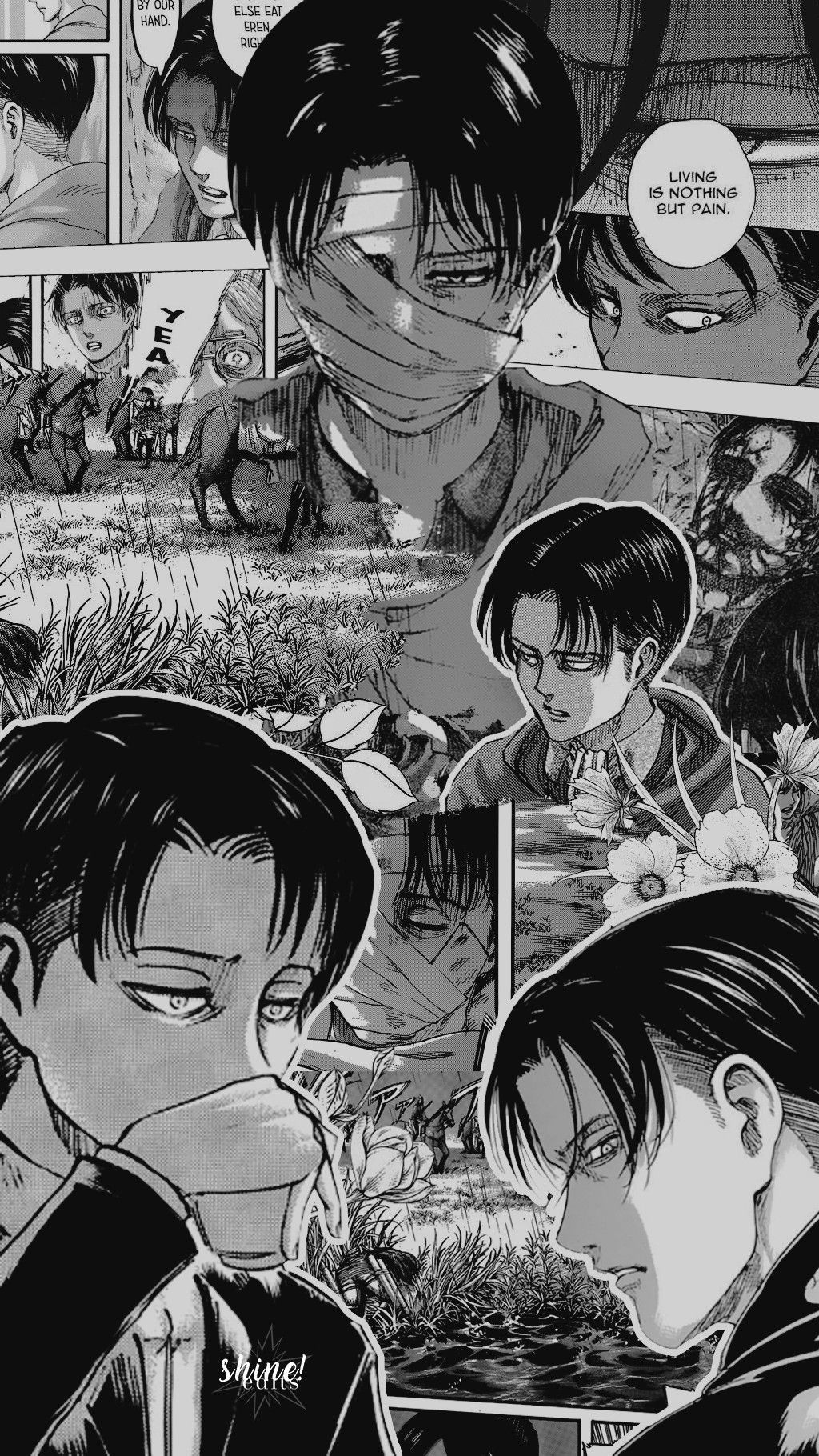 1024x1820 Levi Manga Wallpaper