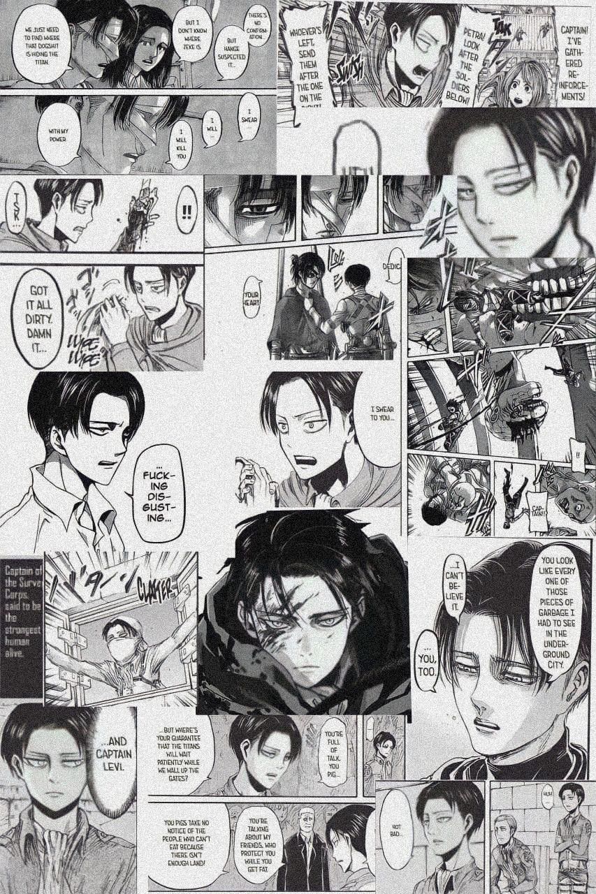 853x1280 Levi Ackerman Manga Wallpaper