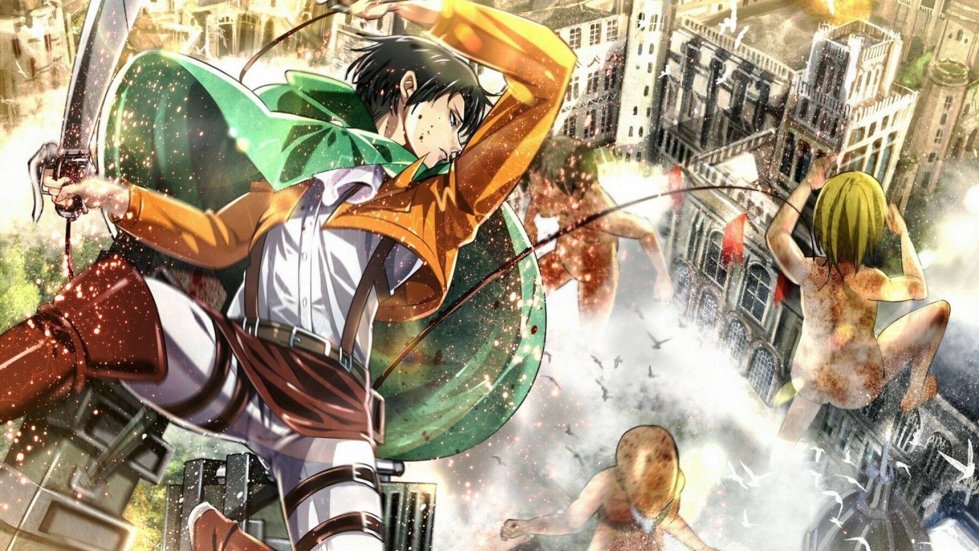 1920x1080 Levi Ackerman Wallpaper