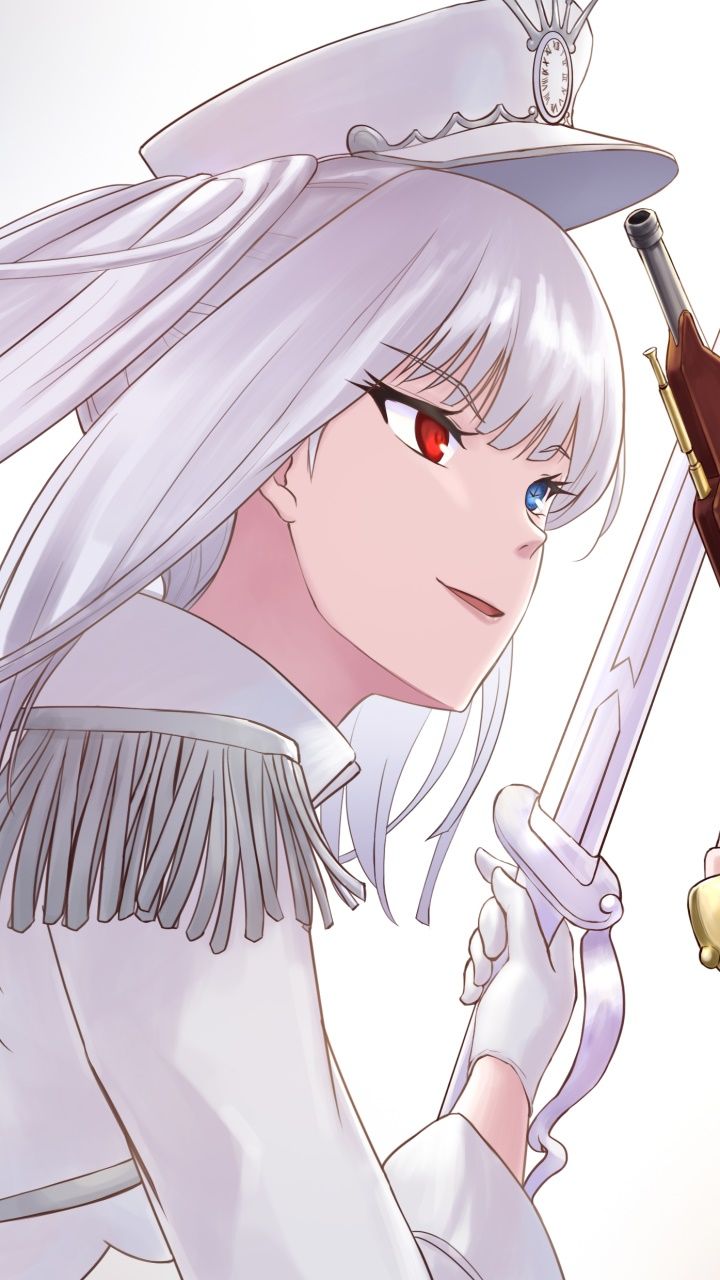 720x1280 Wallpaper / Anime Date A Bullet Phone Wallpaper, Heterochromia, White Queen (Date A Live), 720x1280 free download