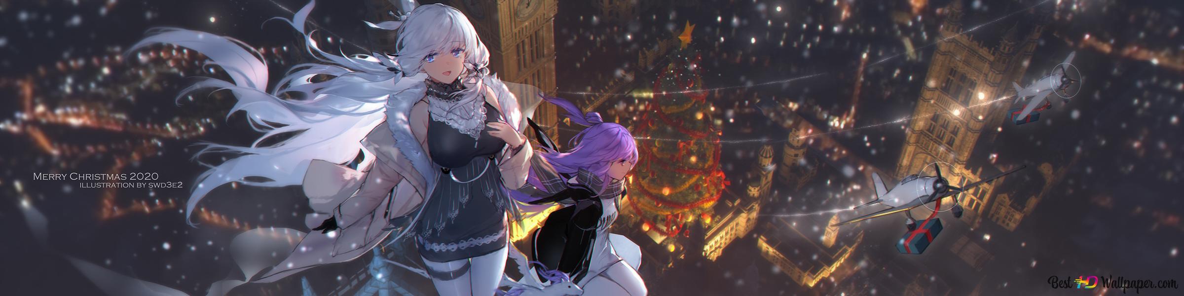 2400x600 Azur Lane 2K wallpaper download