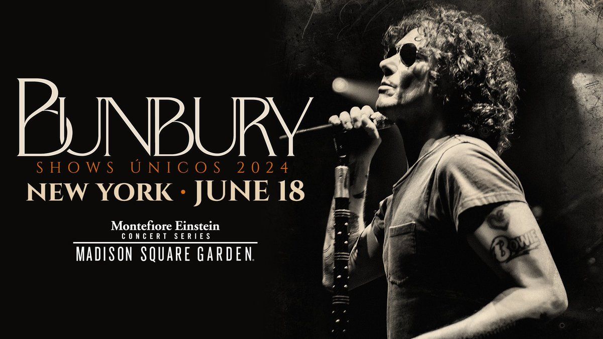 1200x675 MSG ANNOUNCED: Enrique Bunbury will perform at The Garden on Jun 2024! Access presale tickets starting Thu, Jun 1 at 10am with code SOCIAL. Tickets go on sale