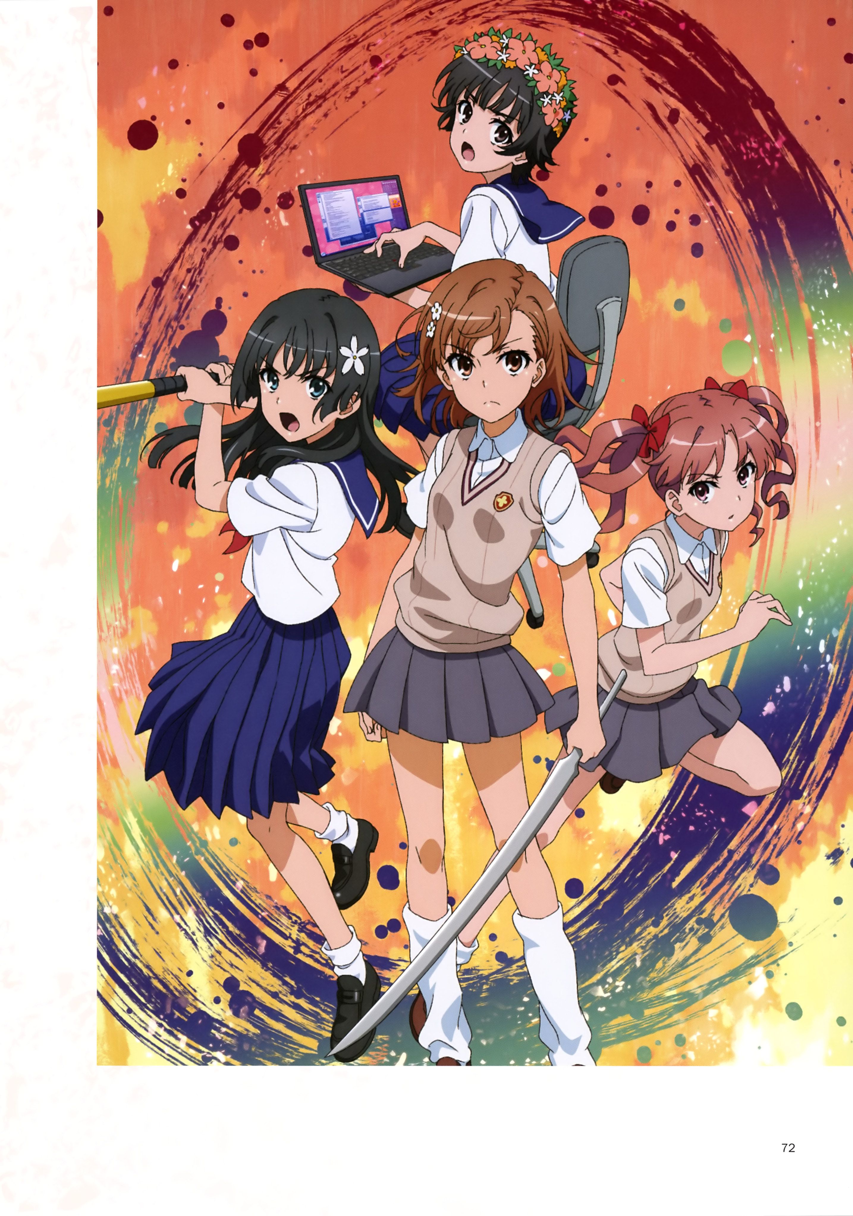 2869x4092 To Aru Kagaku no Railgun (A Certain Scientific Railgun) Anime Image Board