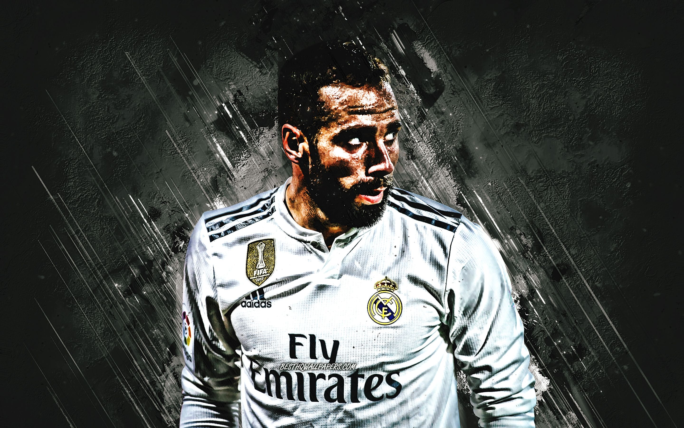 2880x1800 Download wallpaper Dani Carvajal, black stone, spanish footballers, Real Madrid FC, Carvajal, soccer, La Liga, grunge, Daniel Carvajal Ramos, Spain, football, Galacticos for desktop with resolution 2880x1800. High Quality HD picture wallpaper