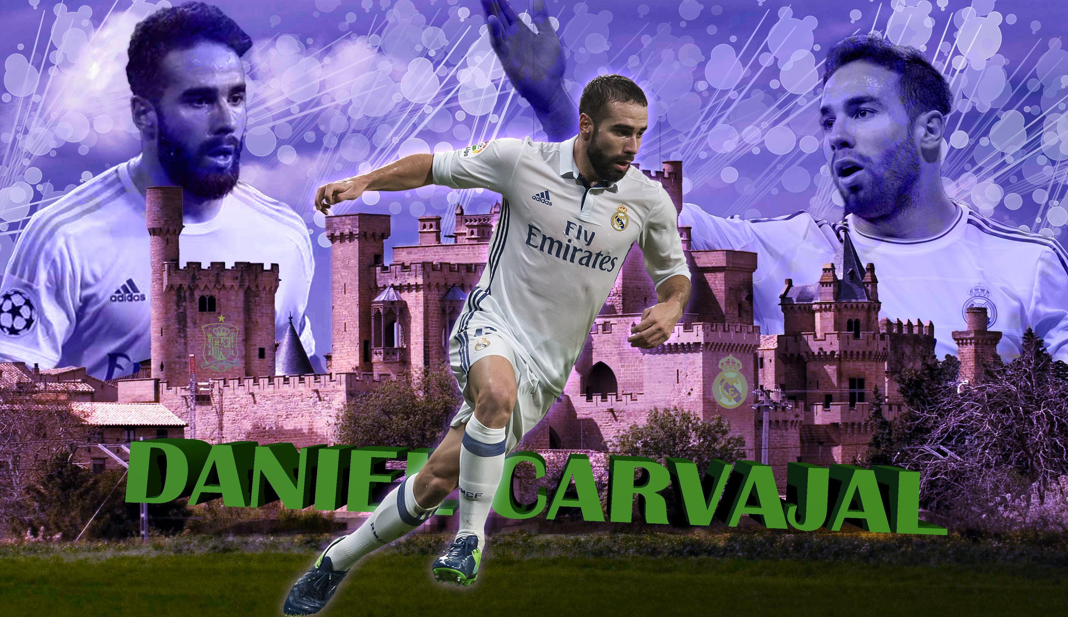 3558x2056 HD desktop wallpaper: Sports, Soccer, Real Madrid C F, Dani Carvajal download free picture
