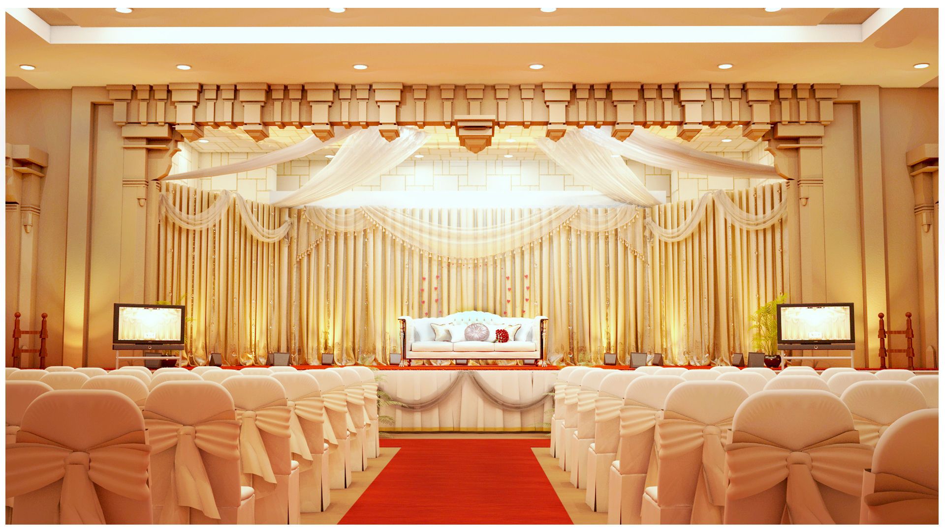 1920x1080 Hall Decorations. Hall decor, Marriage hall decoration, Asian wedding decor