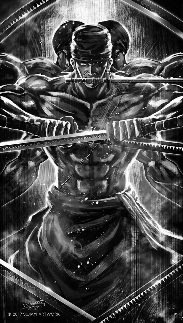 720x1273 Download Zoro Asura: A Swordsman That Brings the Light and Dark of Battle Wallpaper