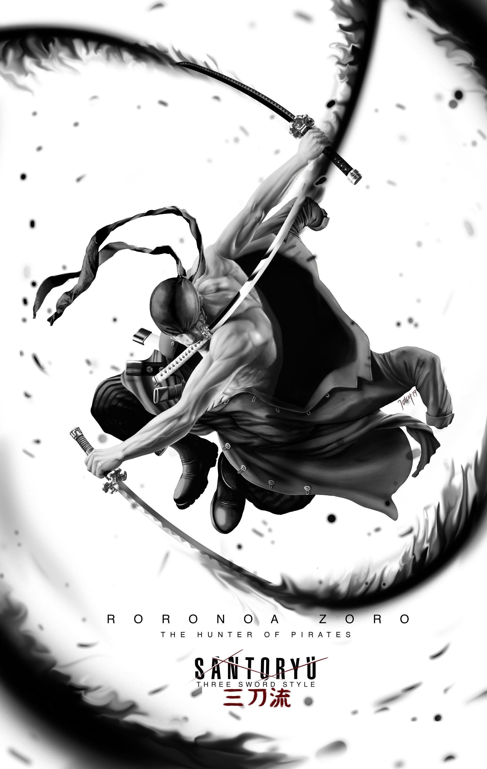 Zoro Black and White Wallpapers - Top Free Zoro Black and White