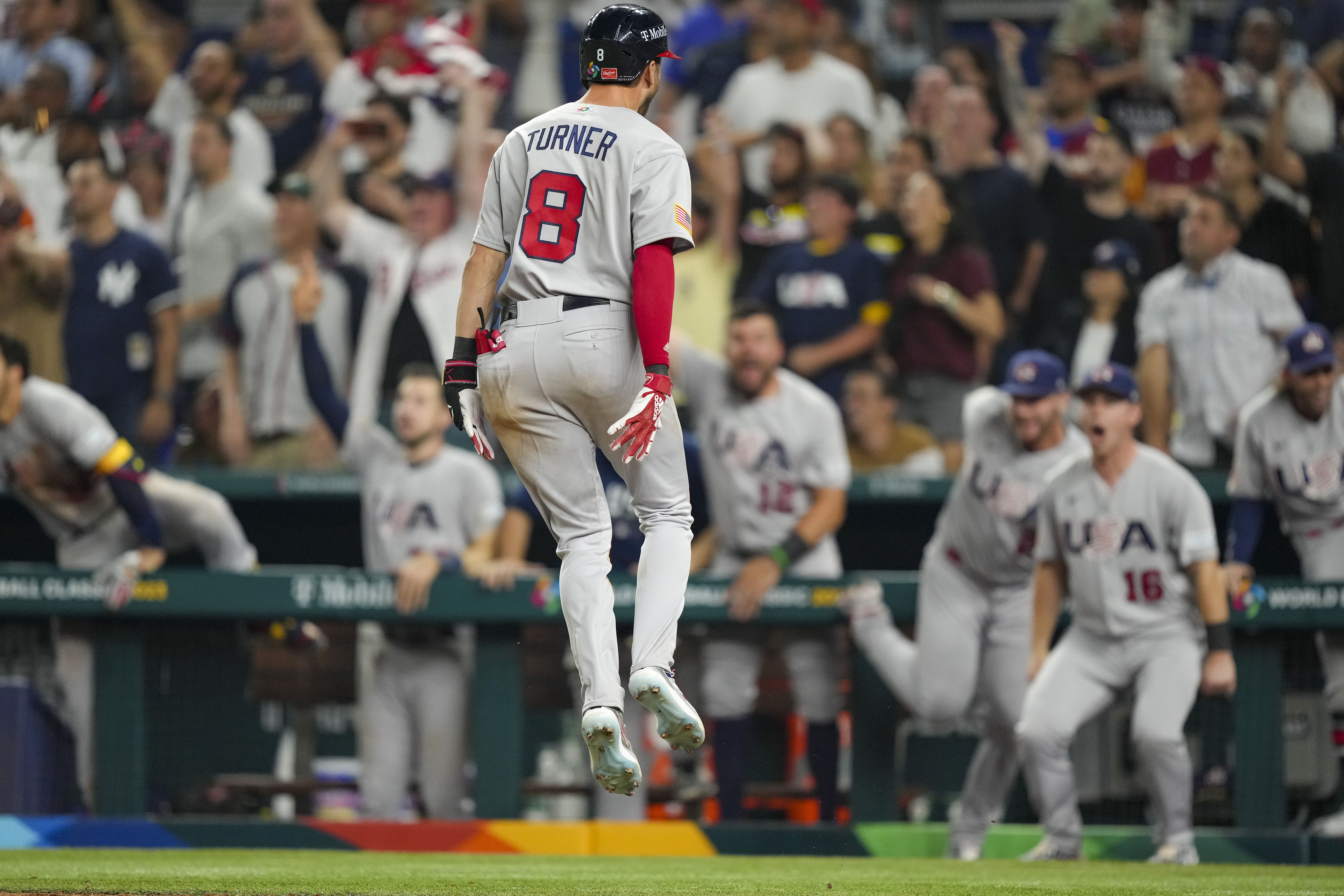 8288x5525 World Baseball Classic: 7 photo of Trea Turner grand slam goosebumps