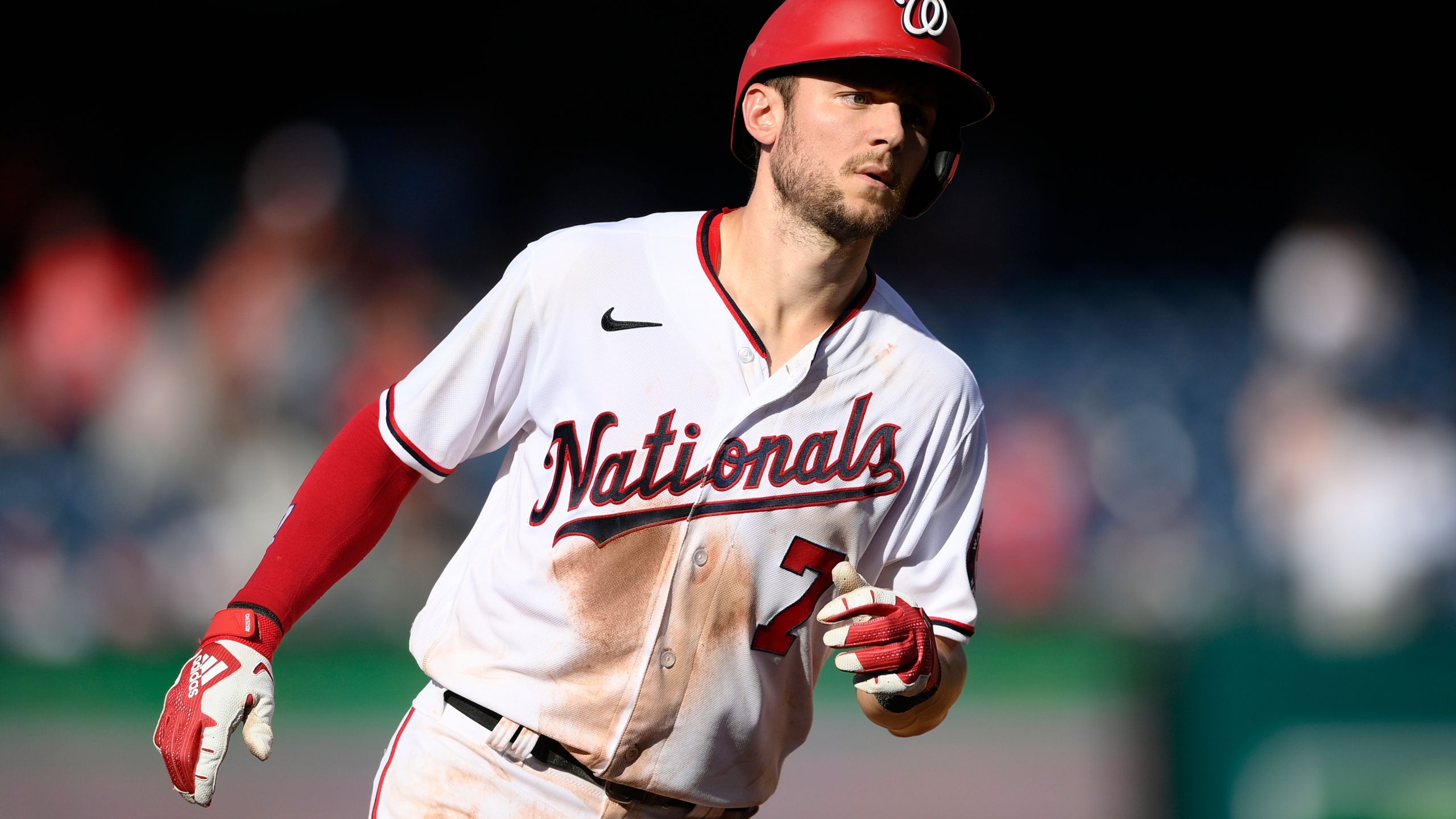 2560x1440 Take three! Nats' Turner ties MLB record, hits for 3rd cycle