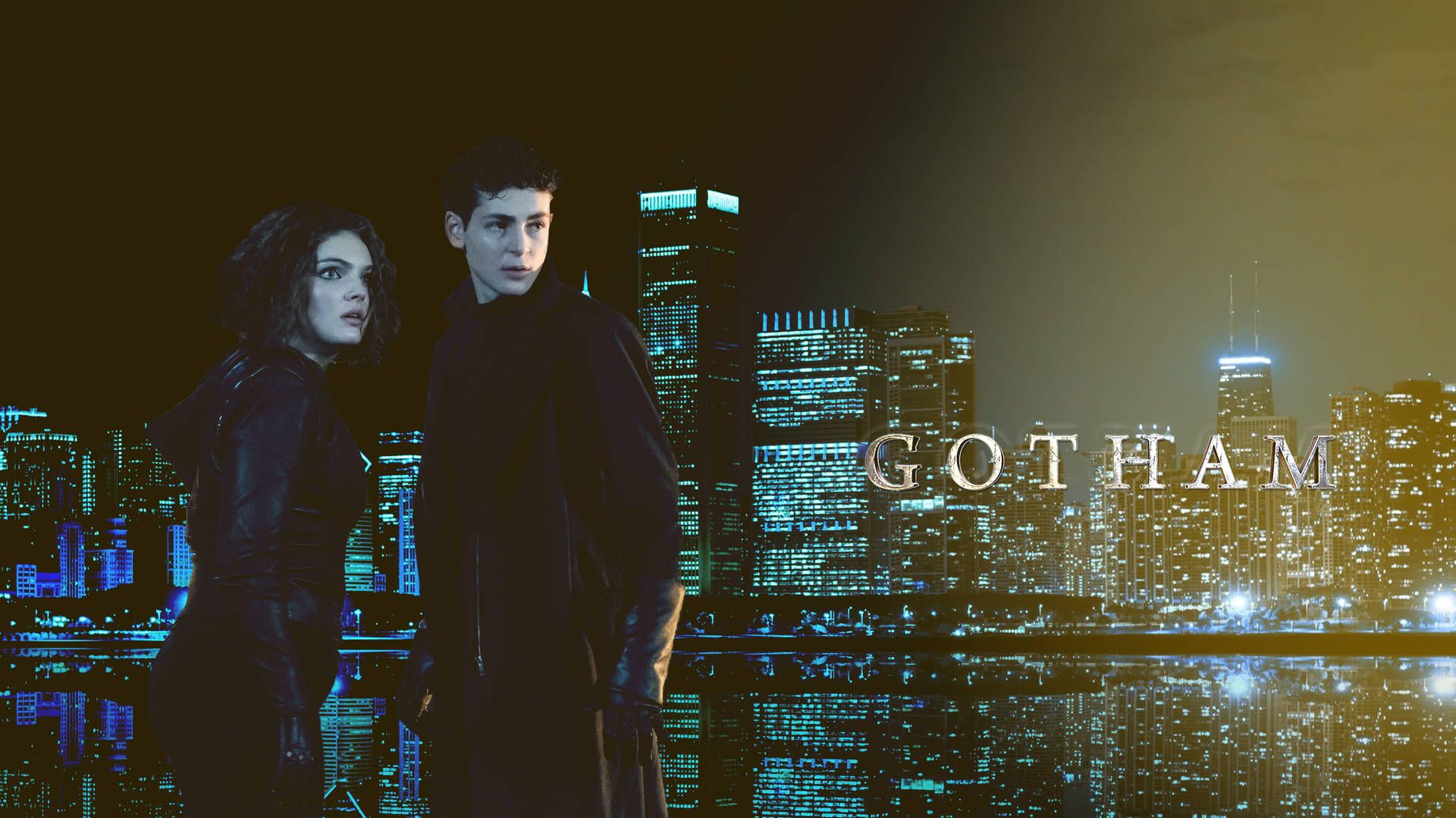 1920x1080 Download 4K Gotham Bruce Wayne And Selina Kyle Wallpaper