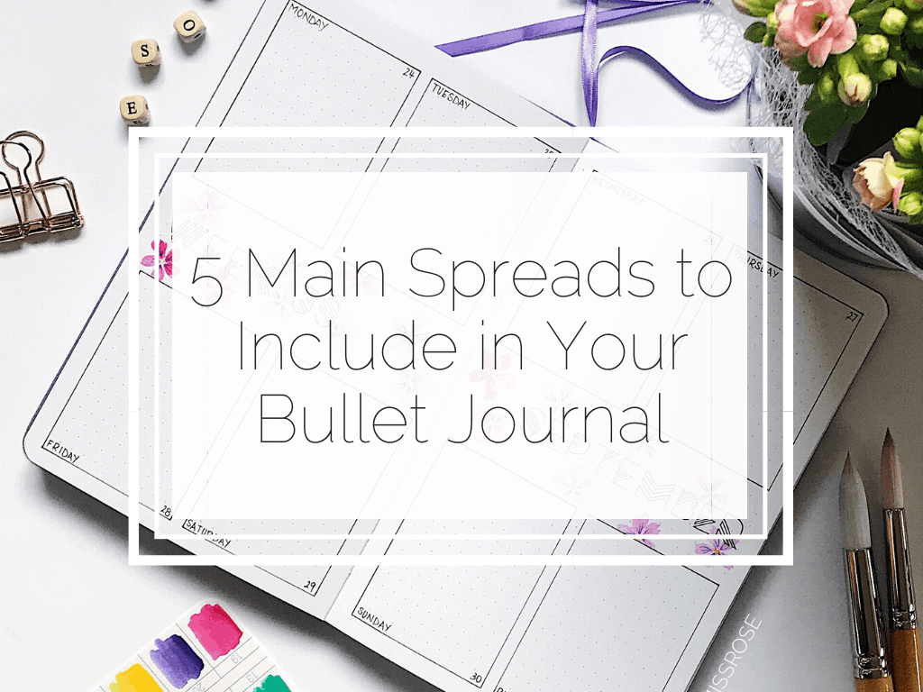 1024x768 The 5 Main Spreads to Include in your Bullet Journal Miss Rose