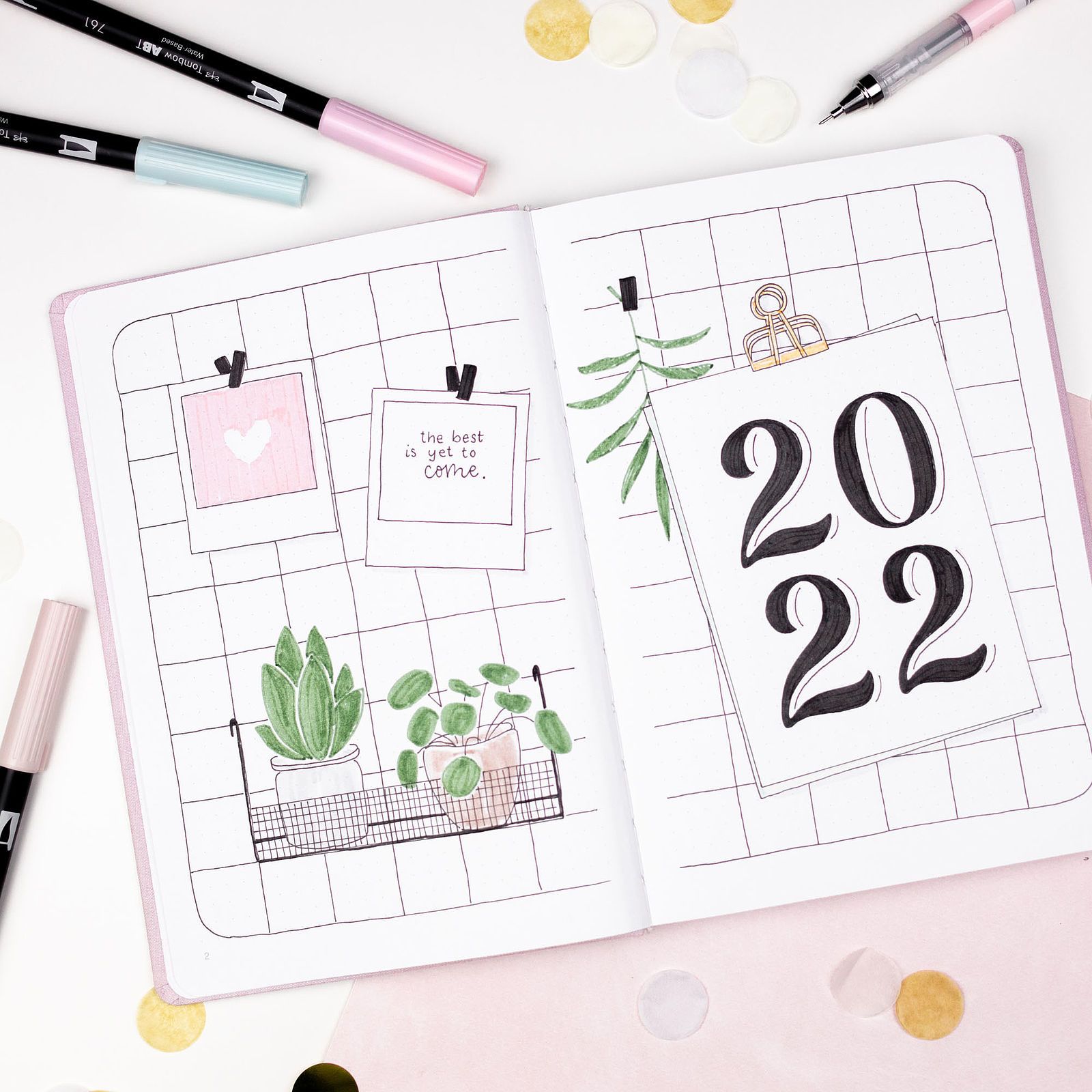1600x1600 Free Bullet Journal Templates