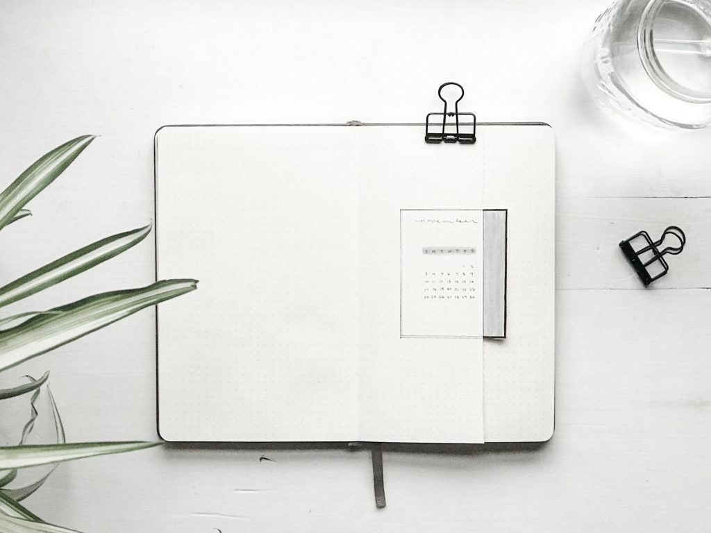 1024x768 Bullet Journal November 2019: Ultra Minimalist + Nano Tracker