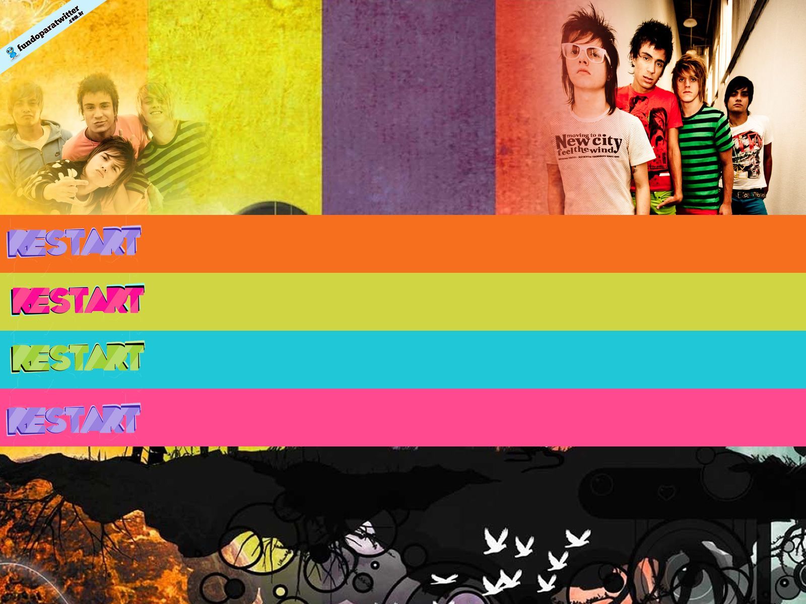 1600x1200 Papel de Parede Restart Wallpaper para Download no Celular ou Computador PC