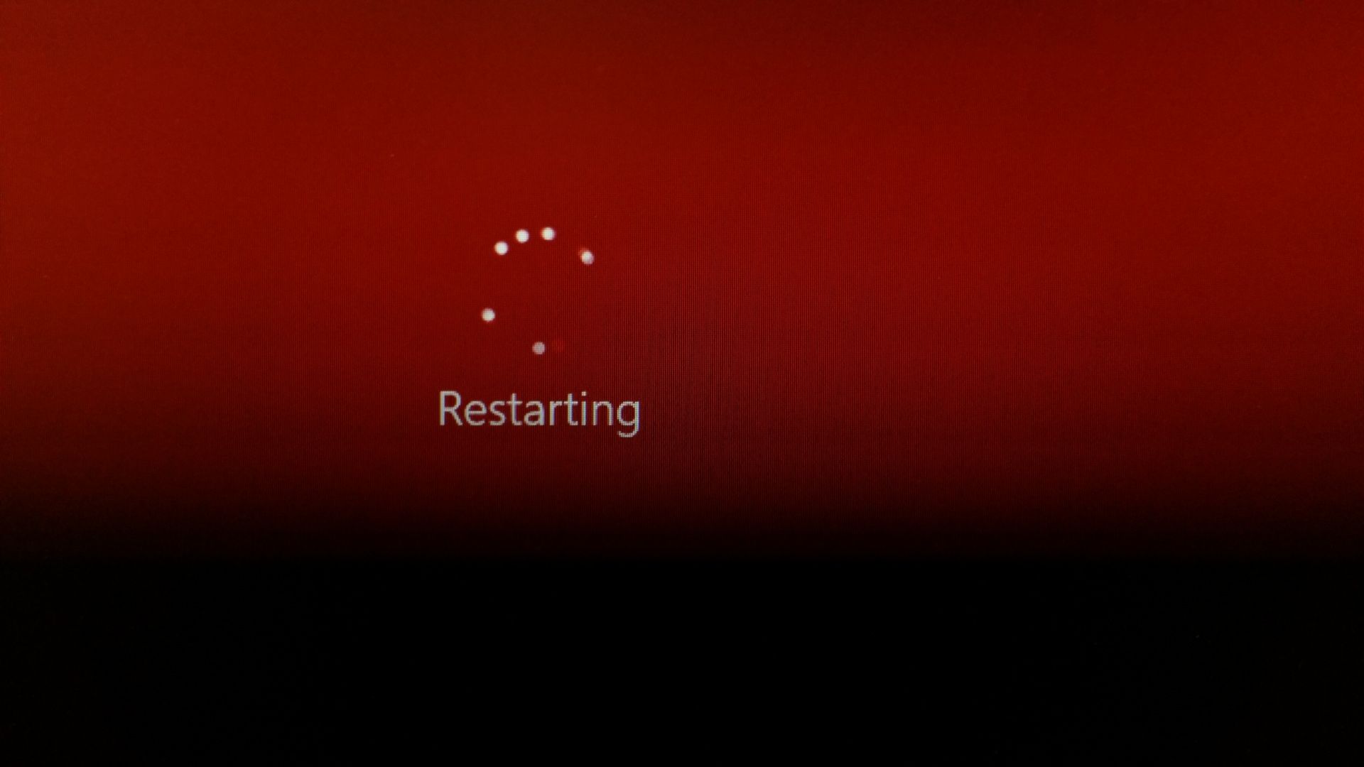 1920x1080 Restart, red, pc, circles, microsoft