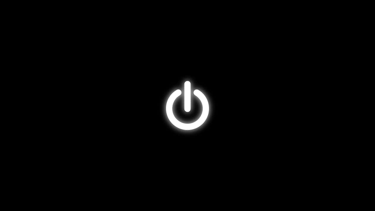 1280x720 Download High Resolution Black Background Shutdown Button