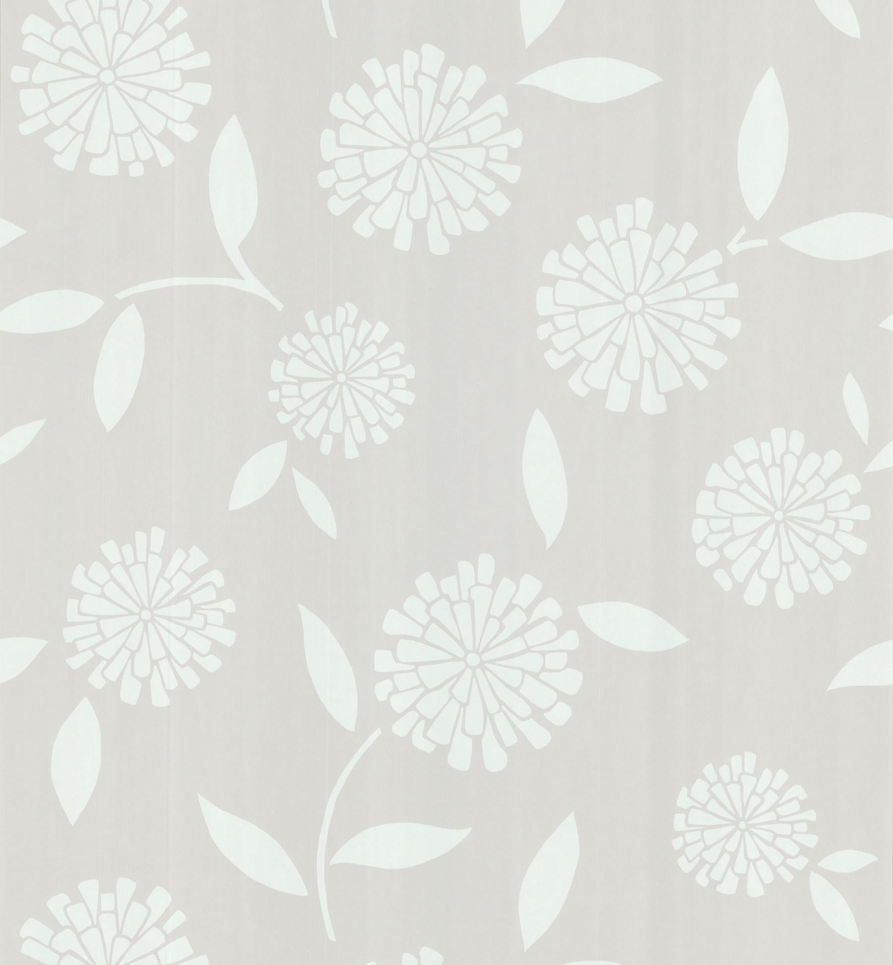 1800x1944 Brewster Home Fashions Zinnia Beige Flower Neutrals Wallpaper