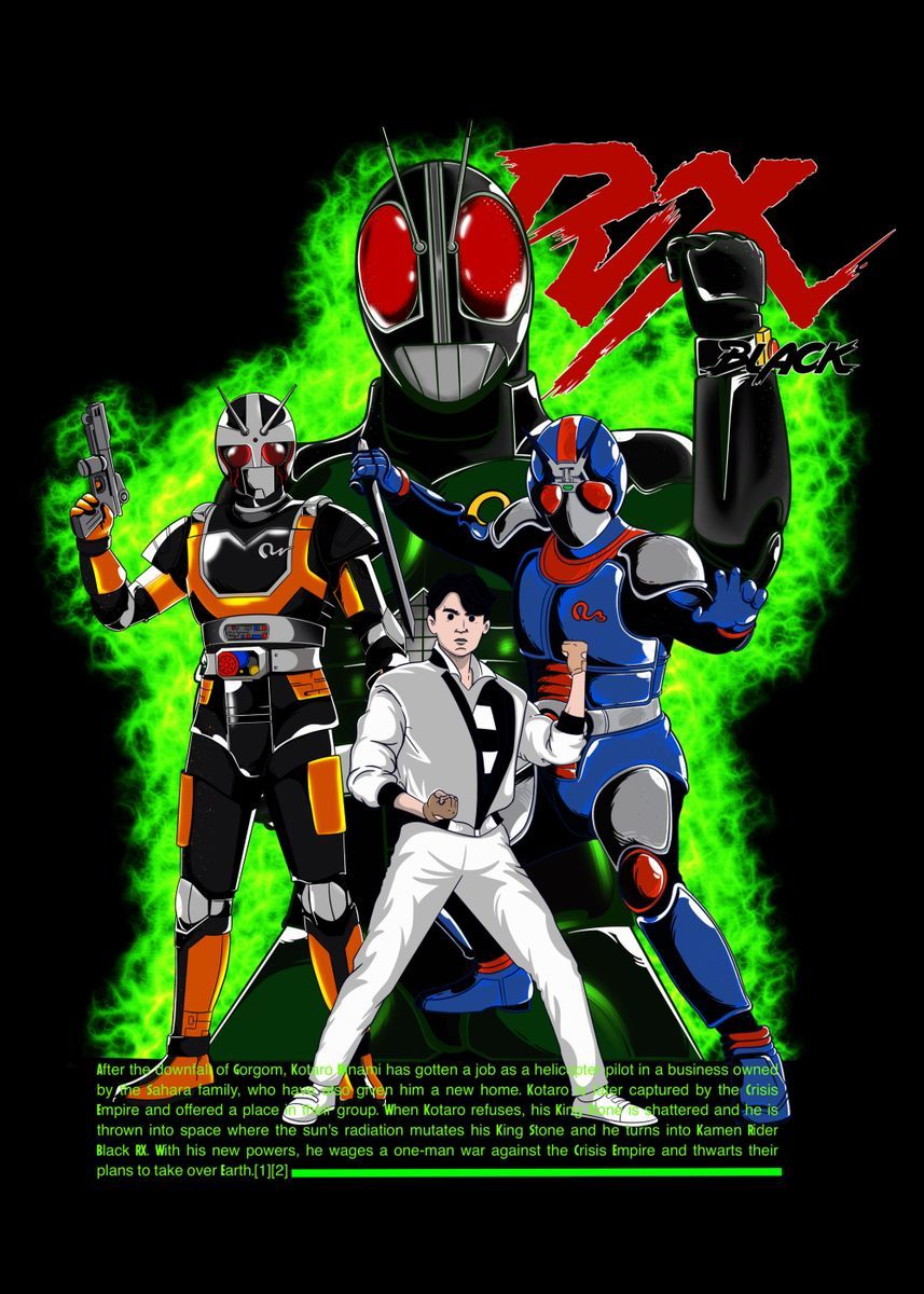 857x1200 Kamen Rider Black Rx' Poster