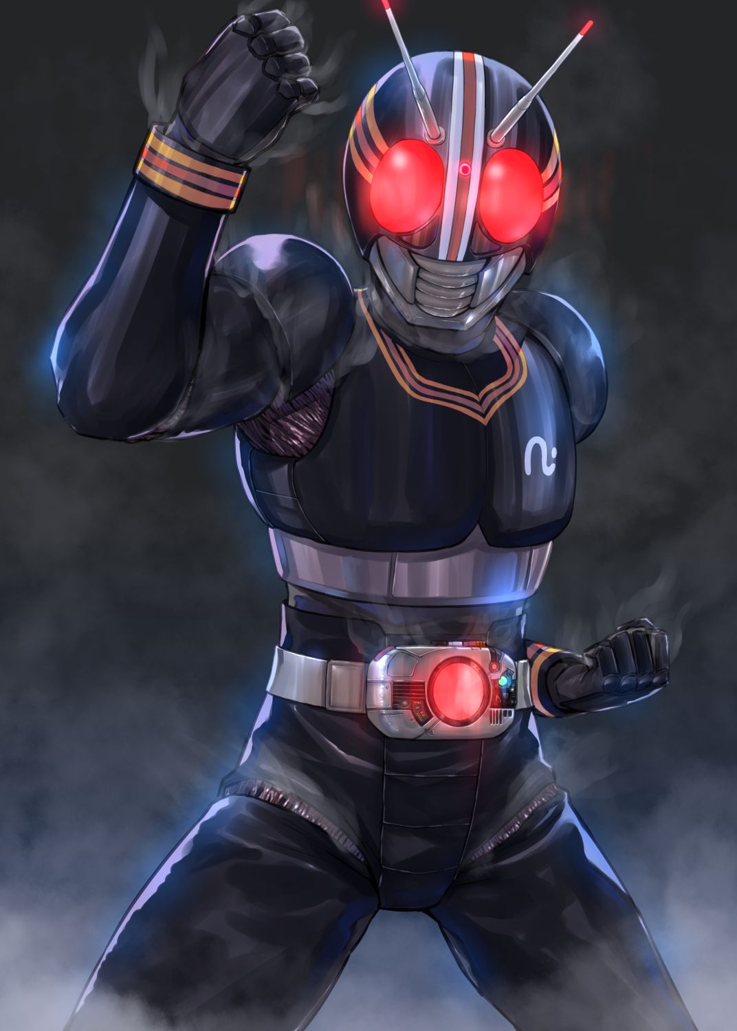 1072x1500 kamen rider black (kamen rider and 1 more) drawn