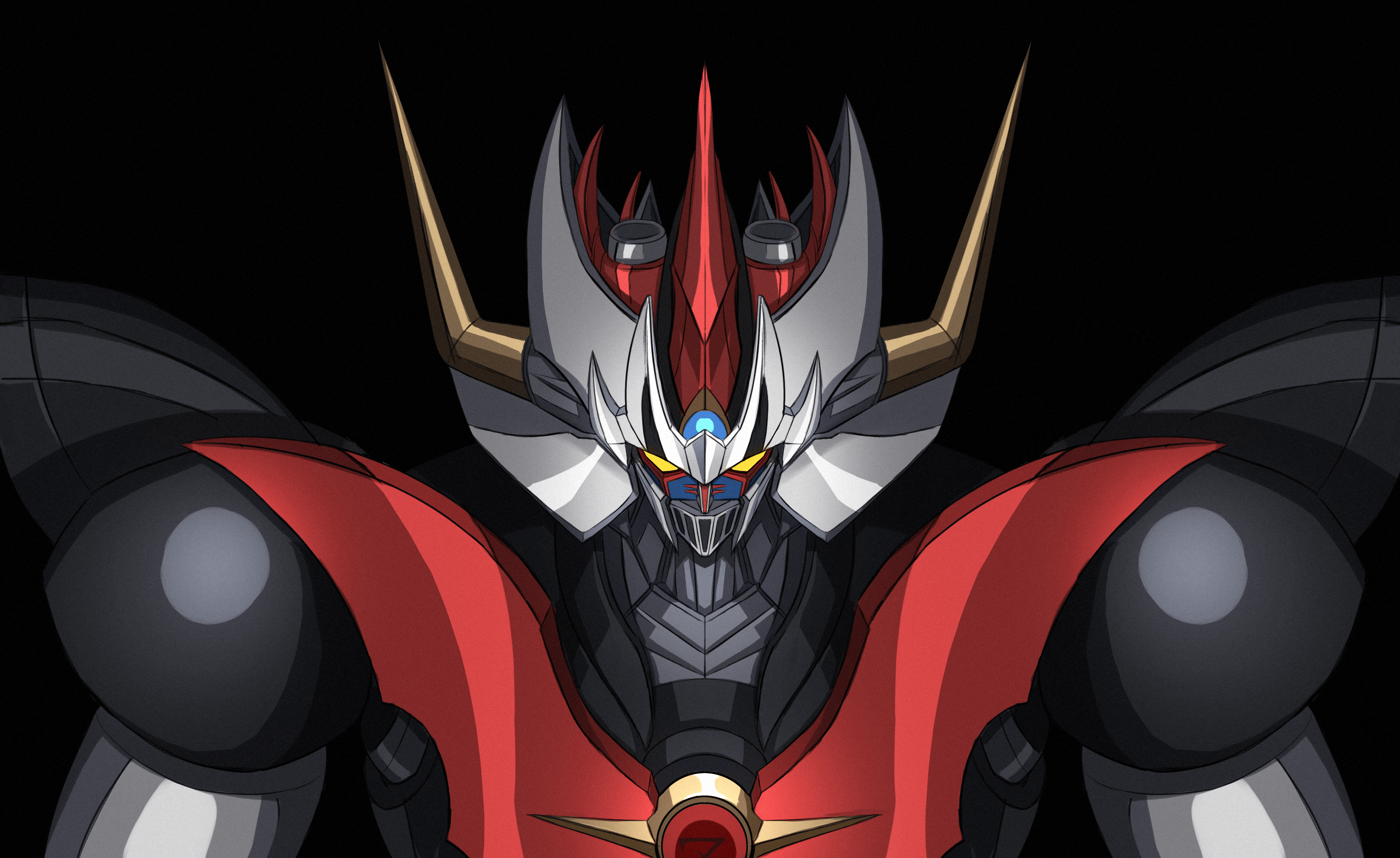 3877x2375 anime, mechs, Mazinkaiser (OVA), Mazinkaiser, artwork, digital art, fan art, Super Robot Taisen, Mazinger Zx2375 Wallpaper